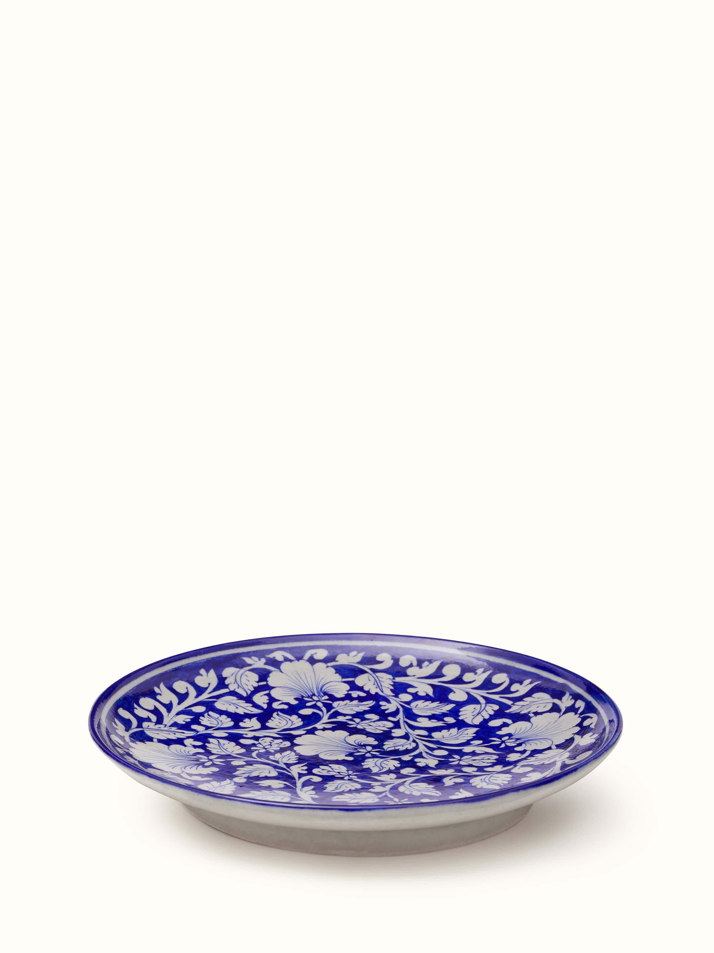 Blue Pottery Ceramic Decorative Plate