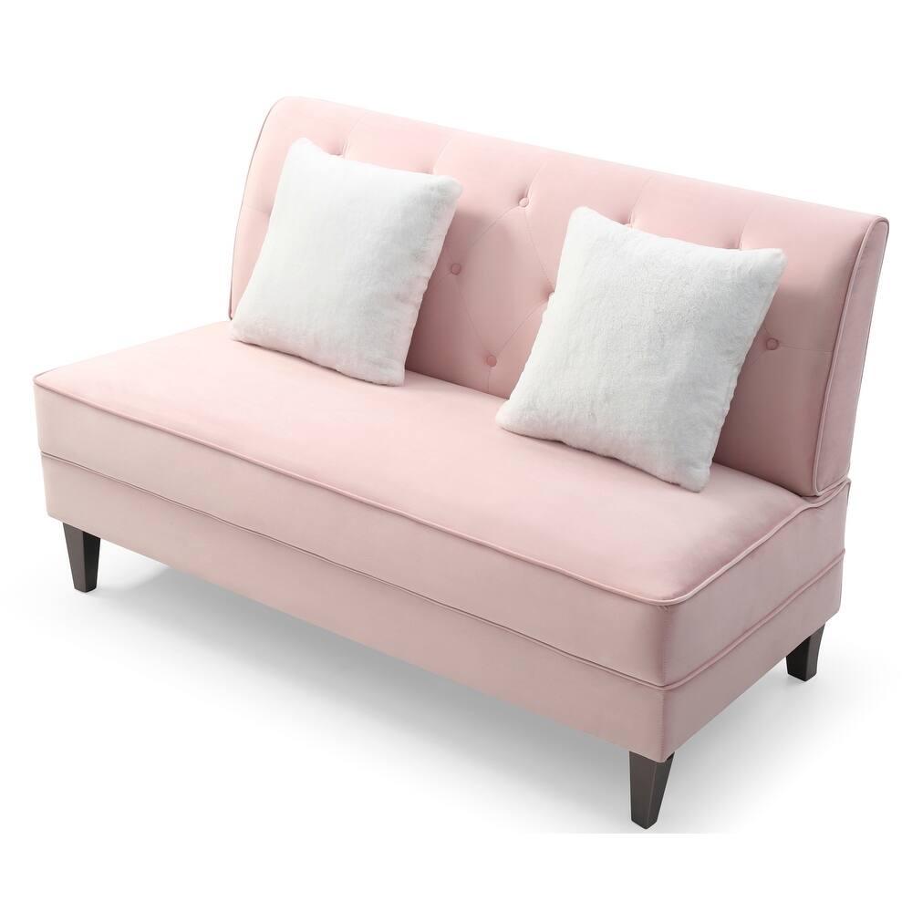 Seltos Fabric Sofa - Pink