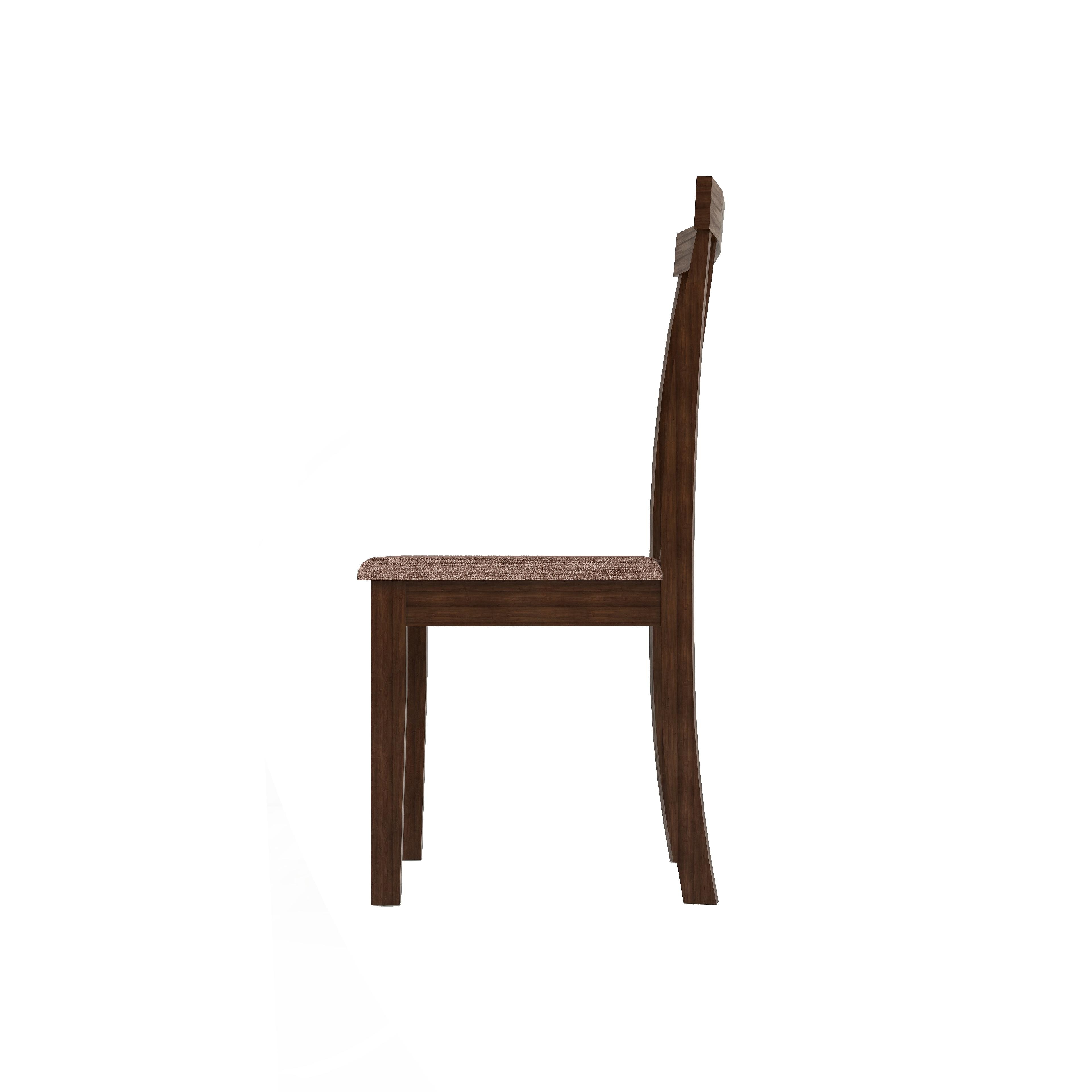 Houston 6 Seater Dining Set with 6 Chairs (Rubberwood, Dark Cappuccino Finish)