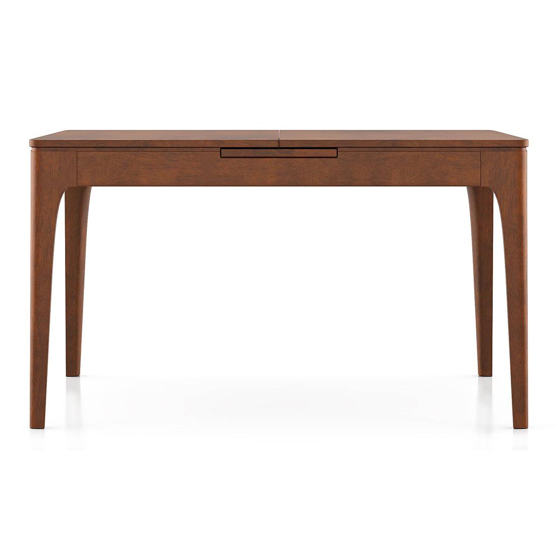 Ramanda 6 Seater Dining Table In Dark Walnut Finish