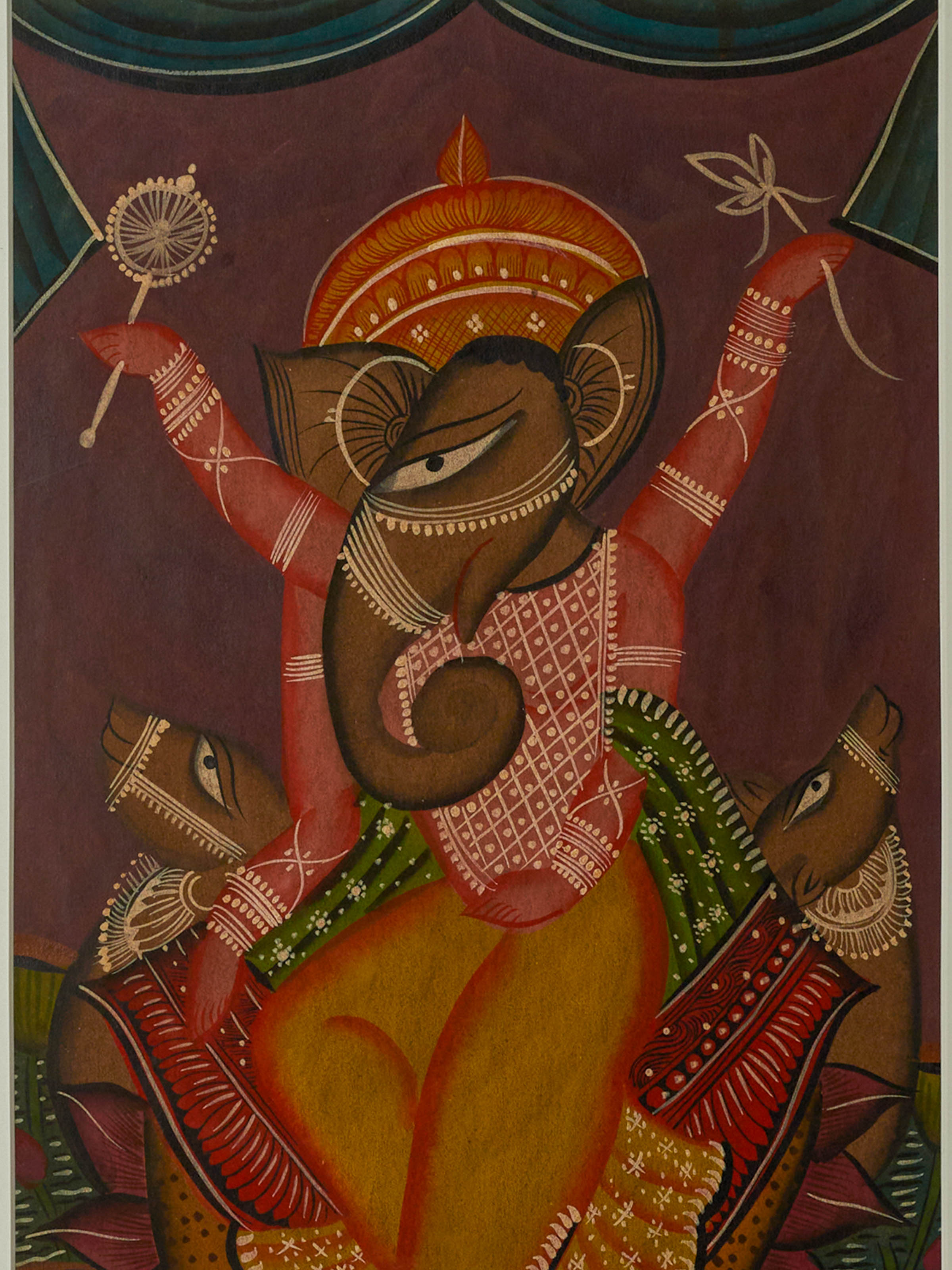 Shree Ganesha Kalighat Painting