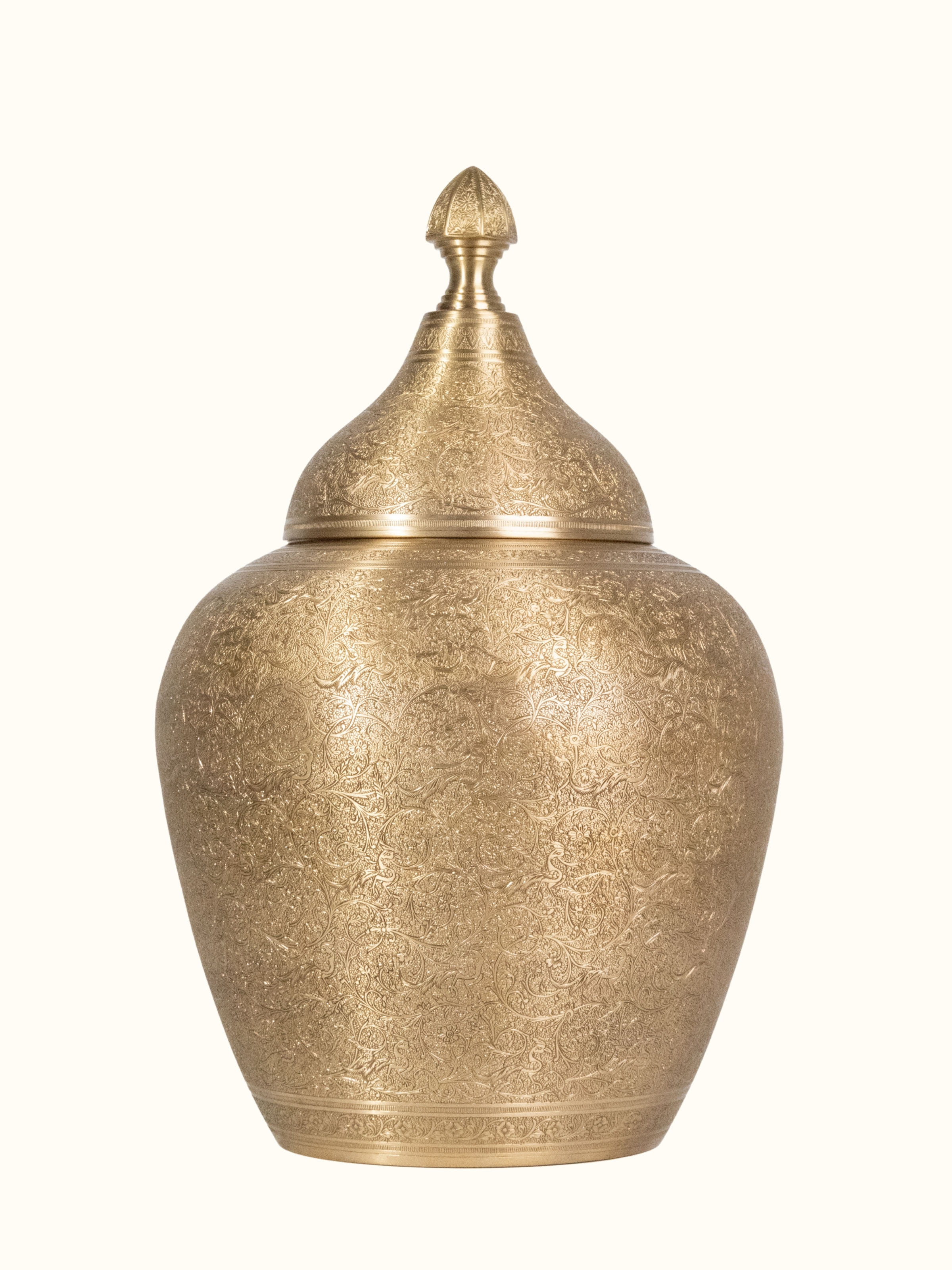 Main view of Brassware Decorative Temple Jar