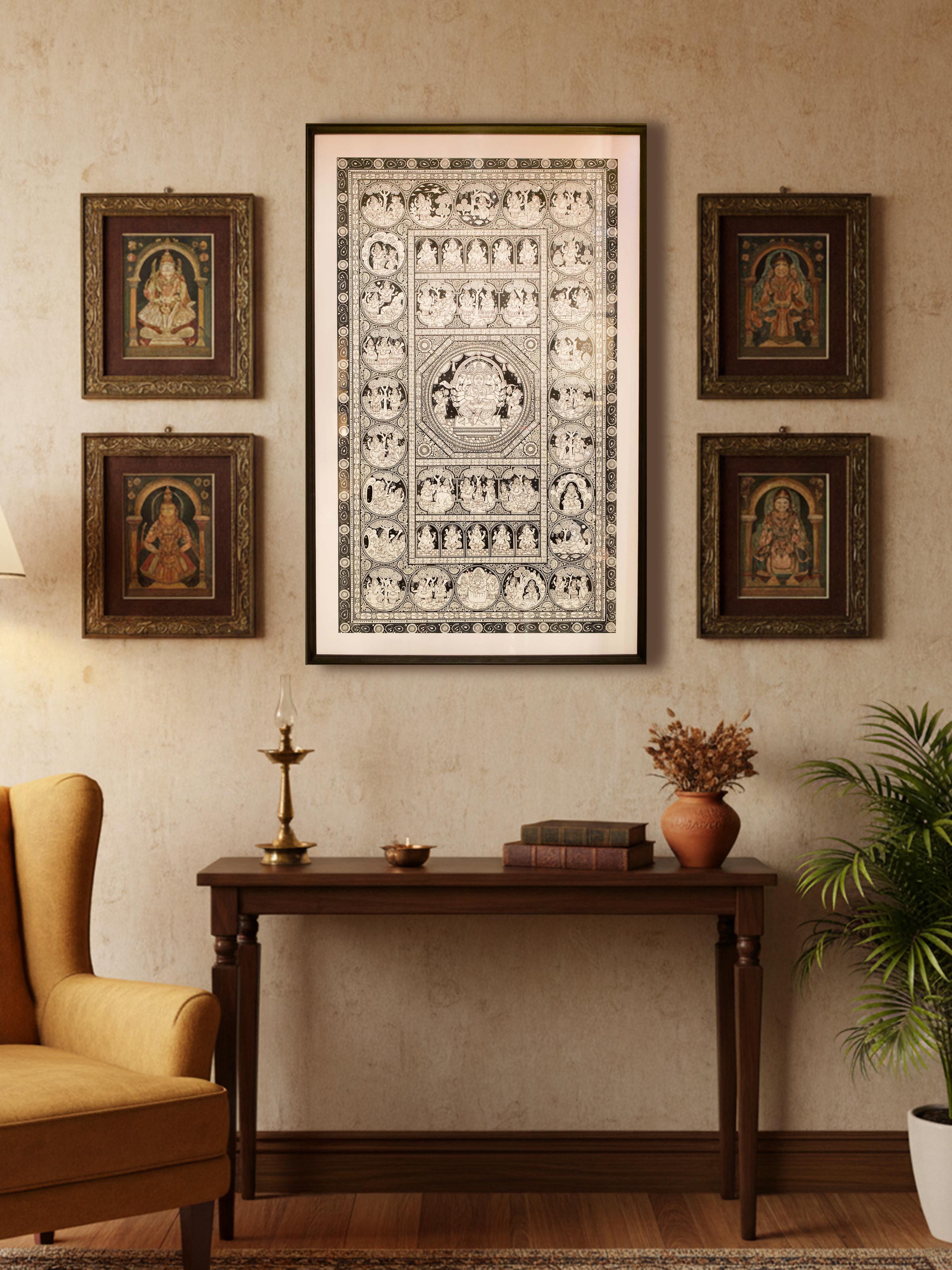Ganesha Pattachitra Painting