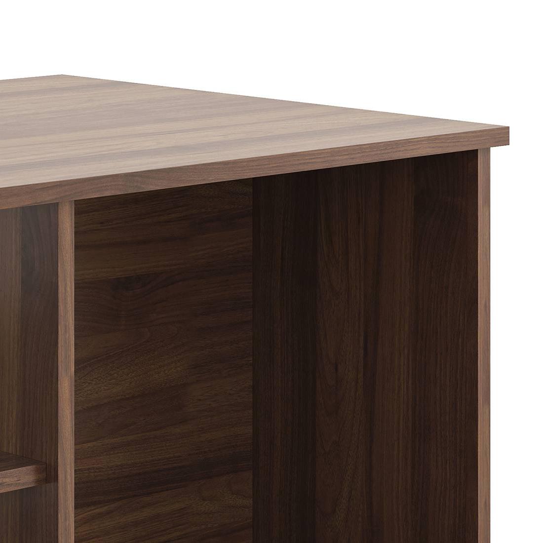 Liam Rectangular Engineered Wood Coffee Table In Classic Walnut Finish