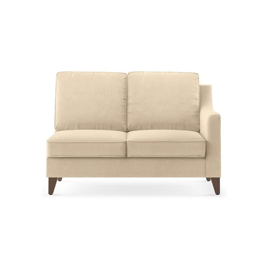 Abbey Sectional Sofa (Colour : Birch Beige, Cushion : Soft, Seater : Left Aligned 2 Seater + Left Aligned Chaise)