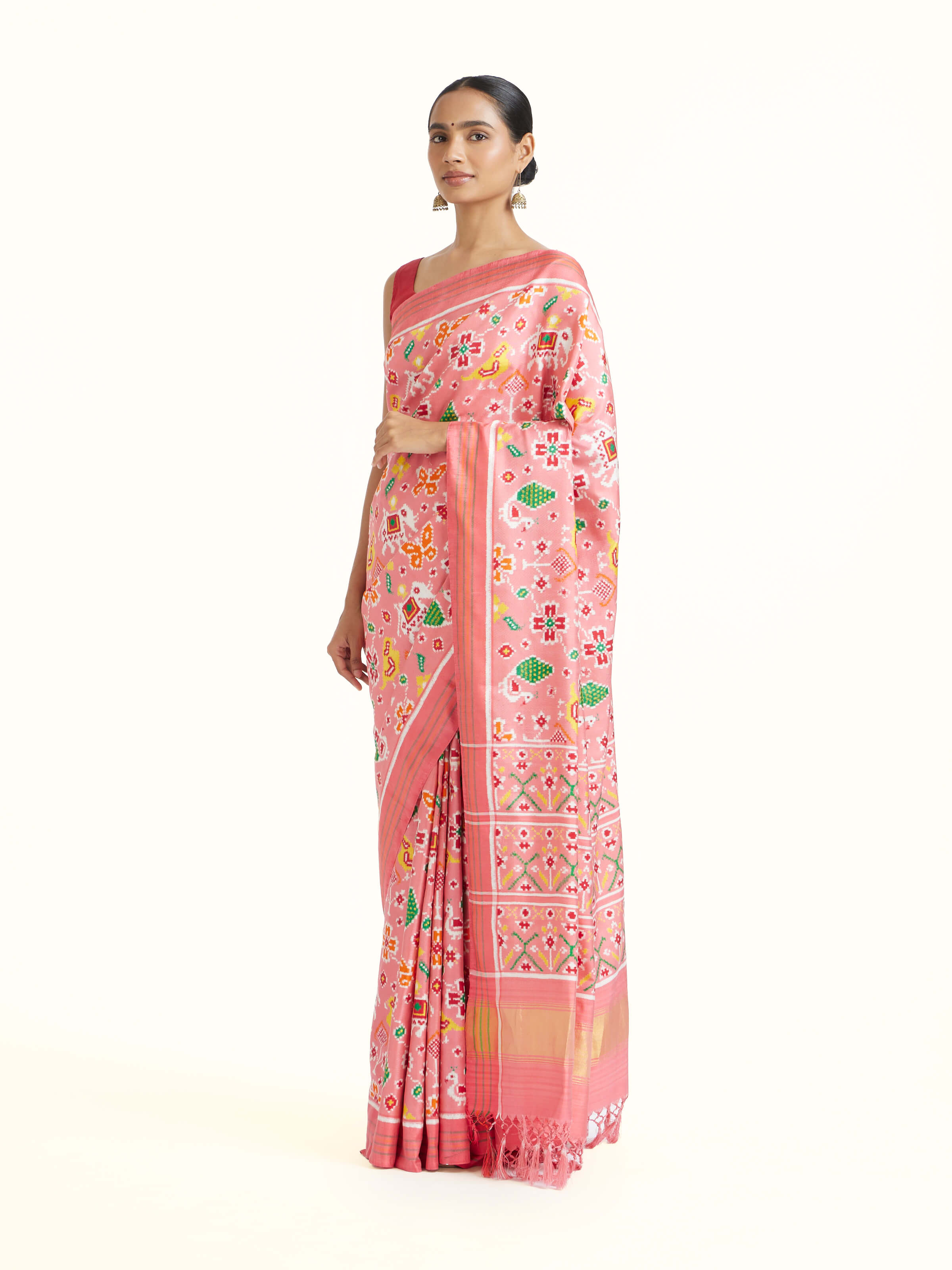 Pink Patan Patola Saree