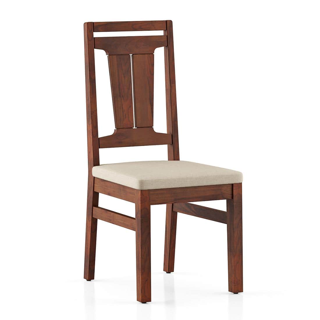 Arlo Teak Wood 6 Seater Storage Dining Table Finish - Teak with Tessa Dining Chair Set