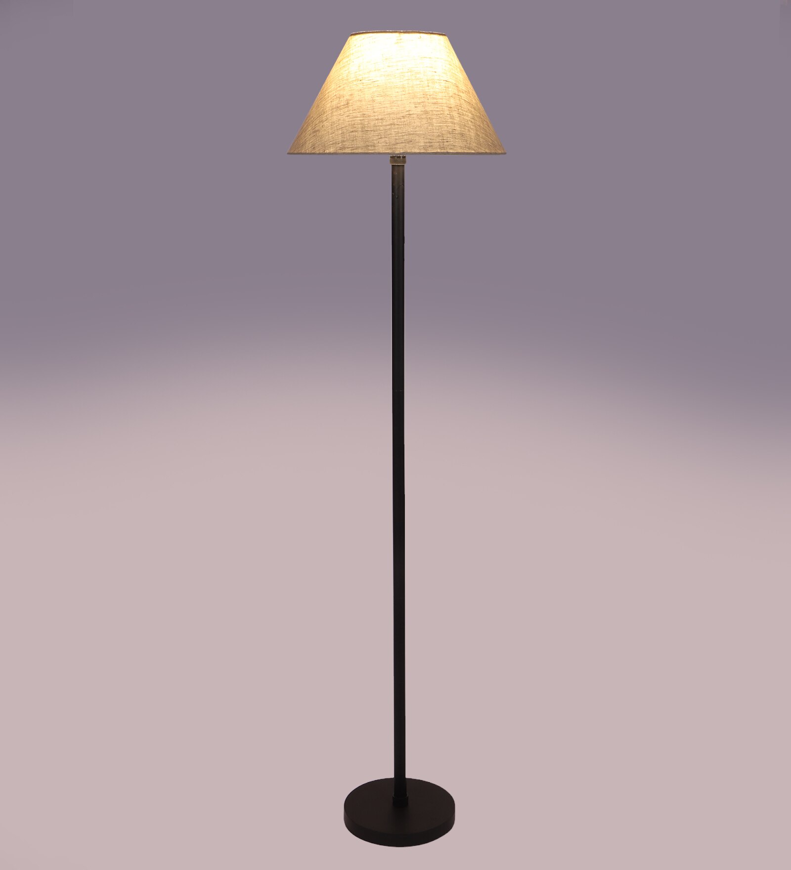47" Jute Floor Lamp in Beige Shade
