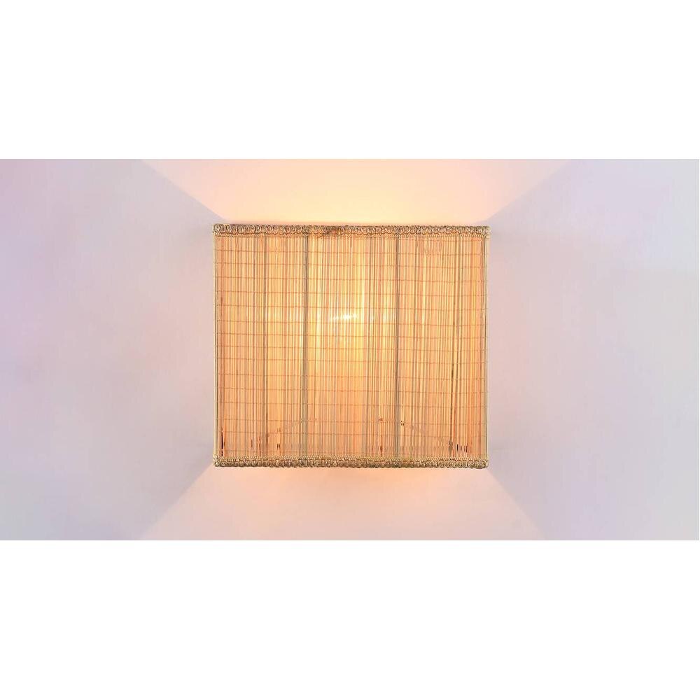 Stanton Beige Bamboo Wall Light