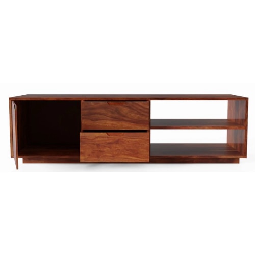 Orion Solid Wood TV Unit in Teak Finish