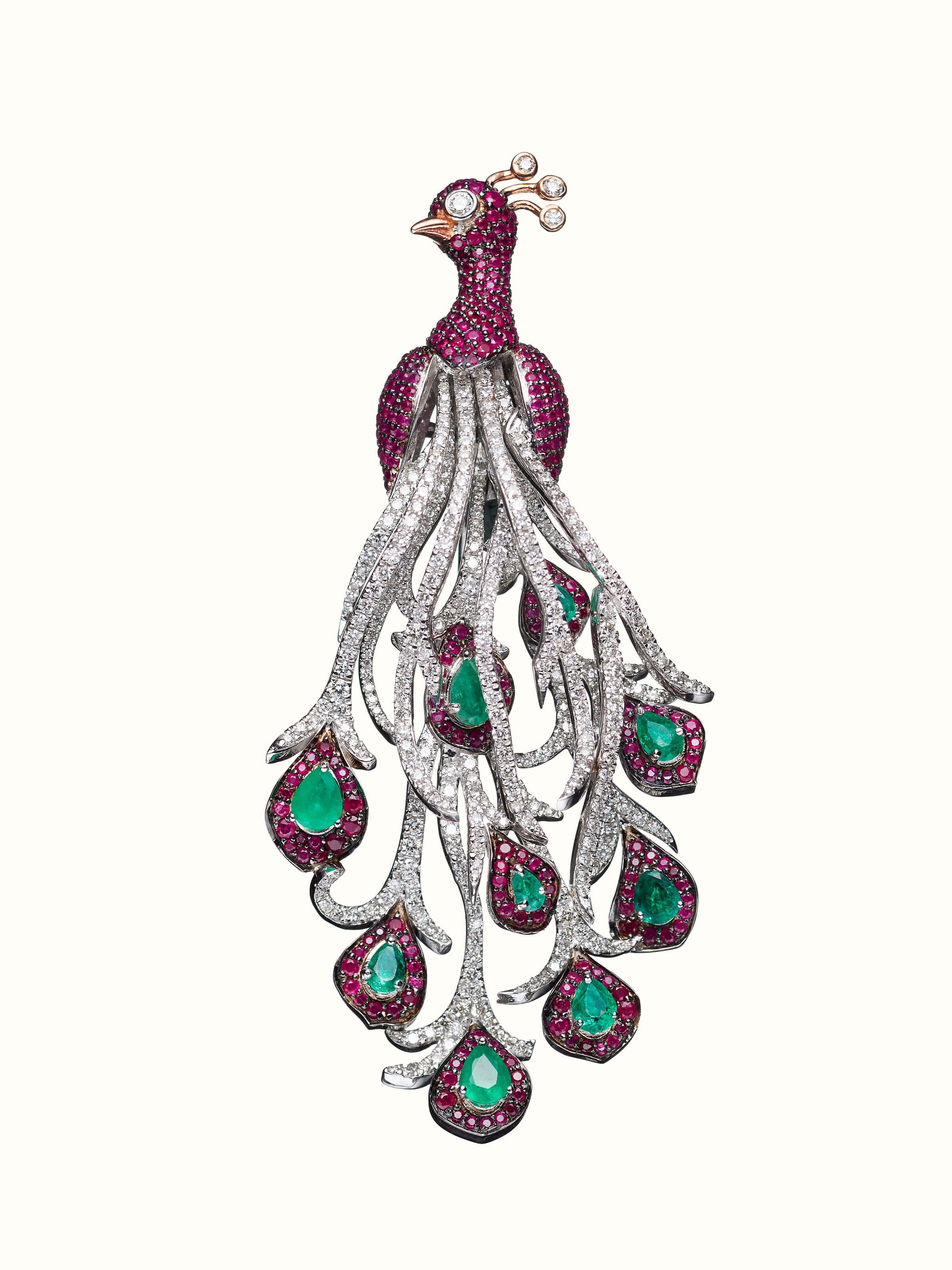 Open Setting Gold Brooch Pin