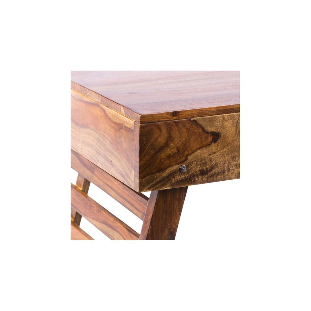 Bradford Sheesham Wood Coffee Table In Teak Finish