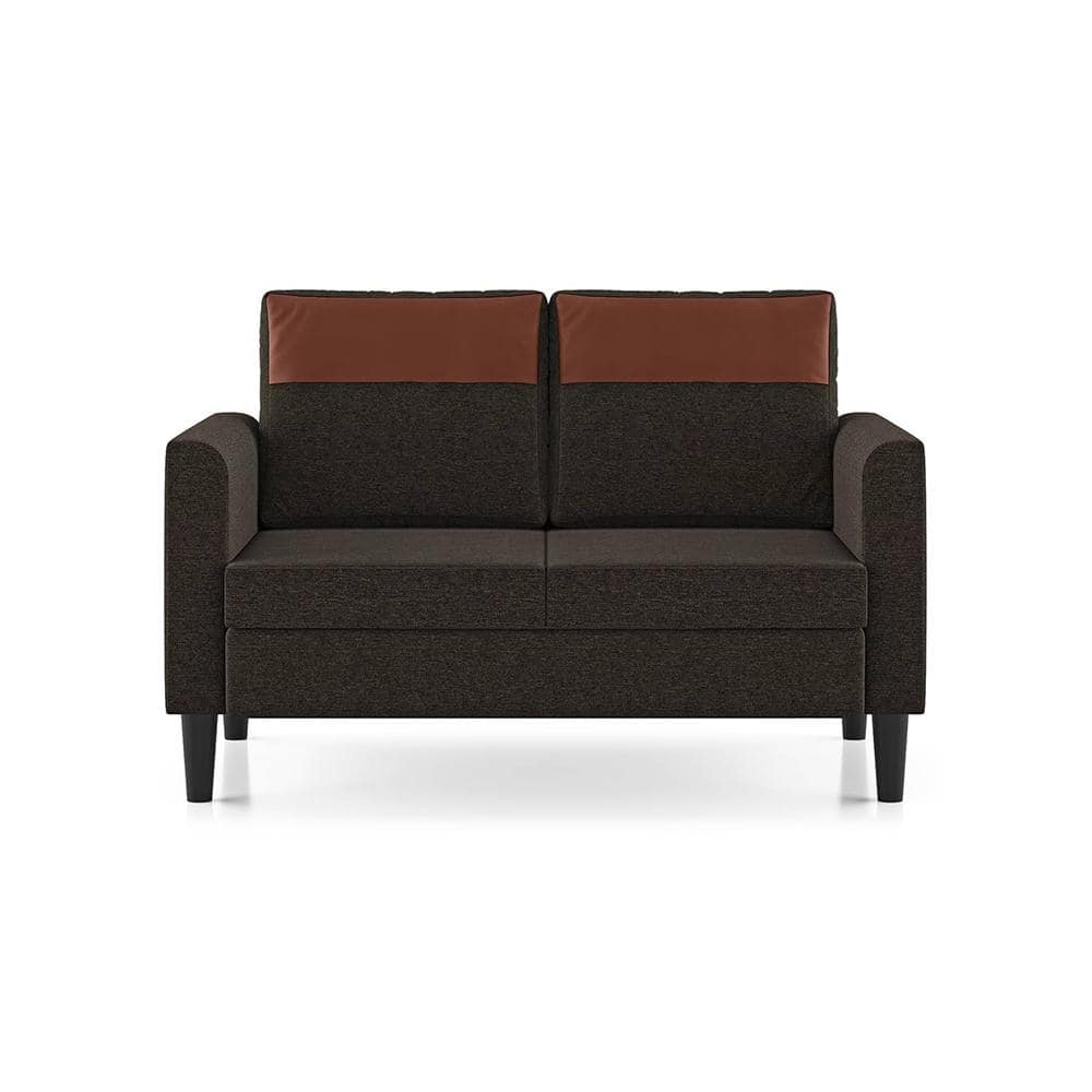 Hugo 2 Seater Fabric Sofa (Cedar Brown)