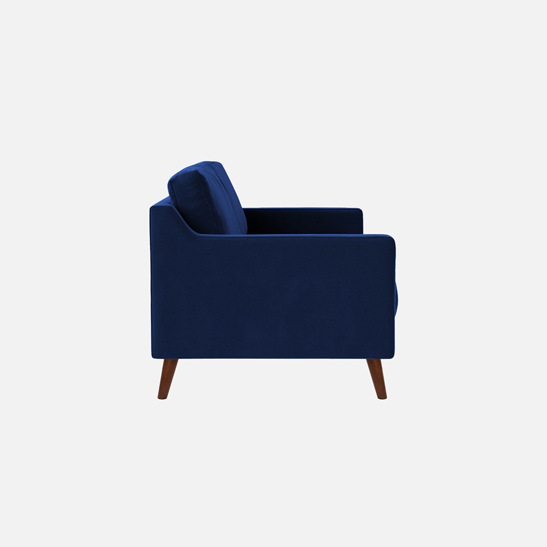 Reiti Velvet 2 Seater Sofa in Navy Blue Colour