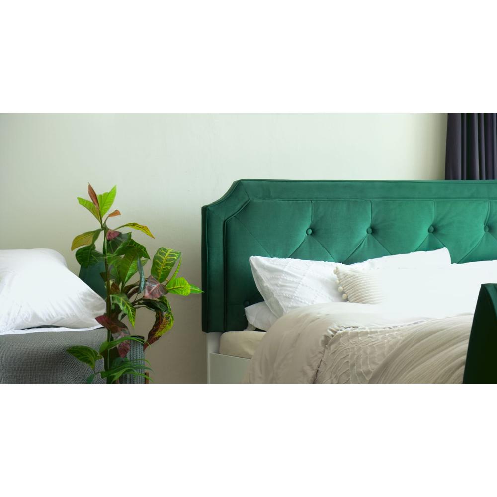 Citta Engineered Wood Queen Size Bed In White Finish