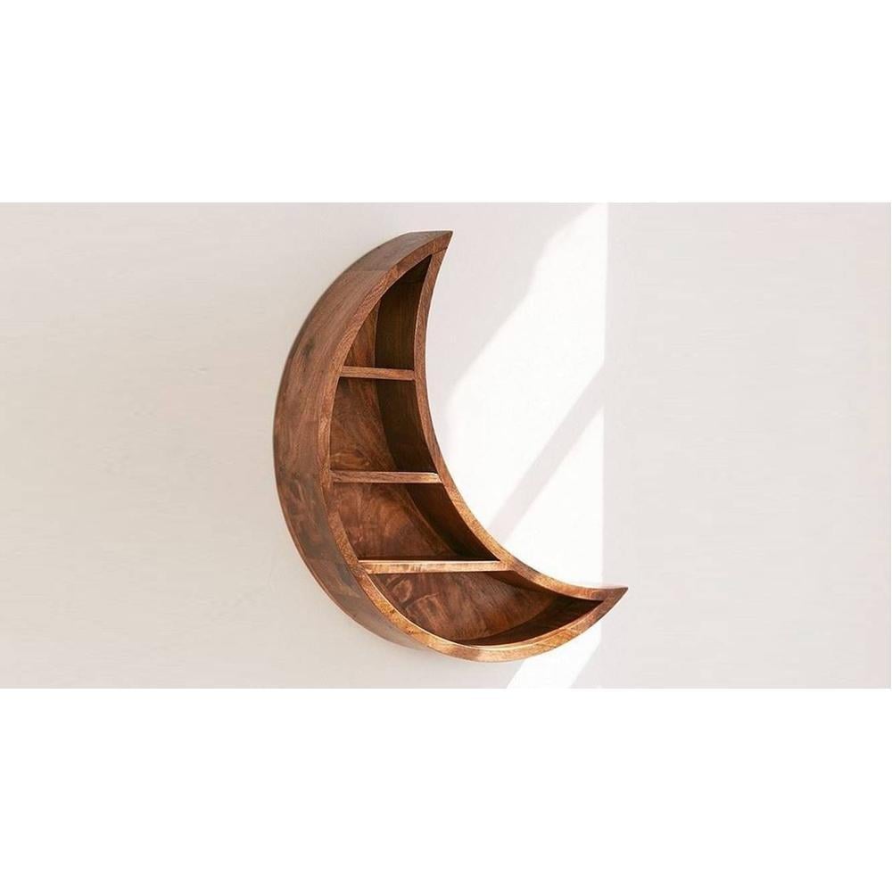 WOODENMOOD Half Round Wall Rack