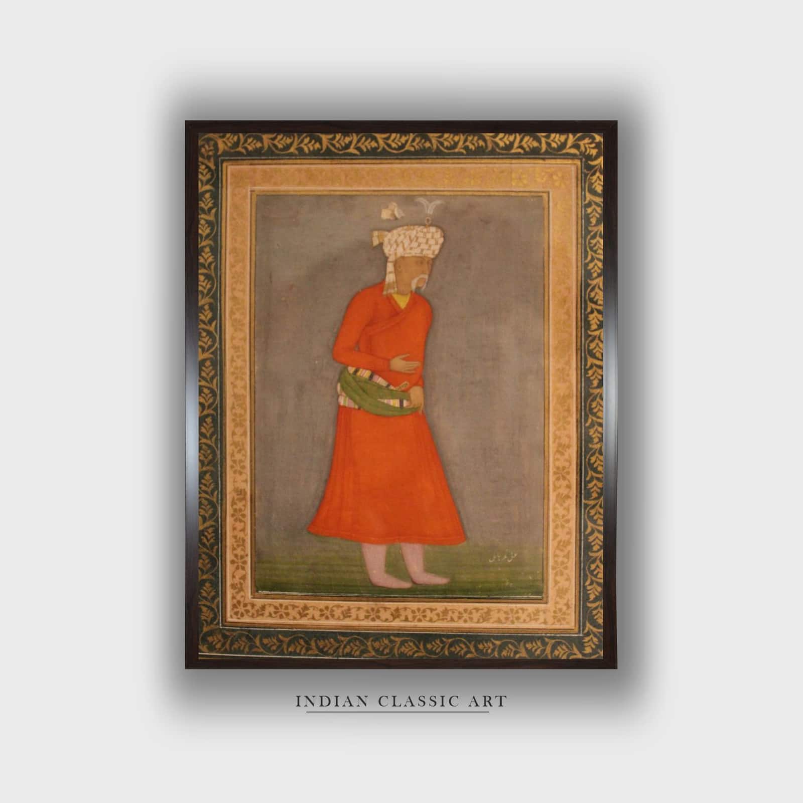 Akbar Mughal Period National Museum New Delhi Canvas Canvas Wall Prints Set of 1 Multicolor Matte