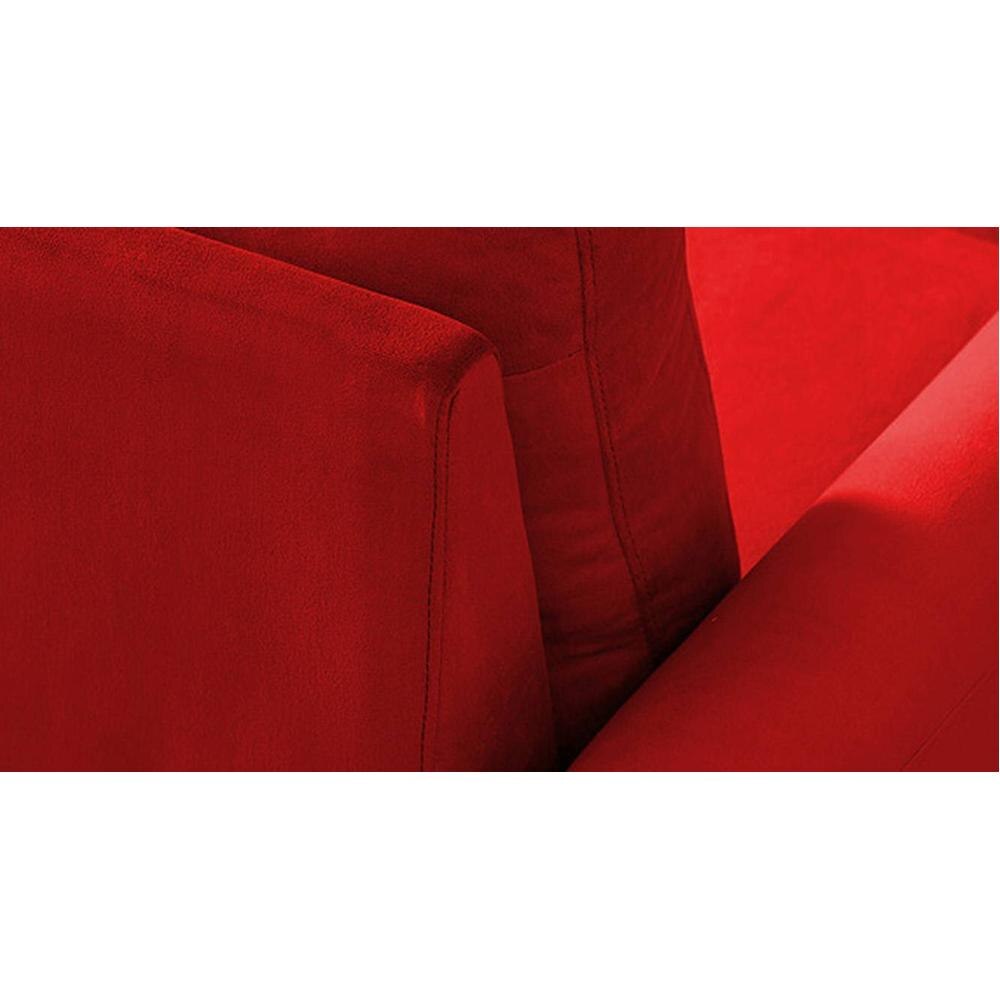 Scarlet Solid Wood Sofa cum Bed in Red