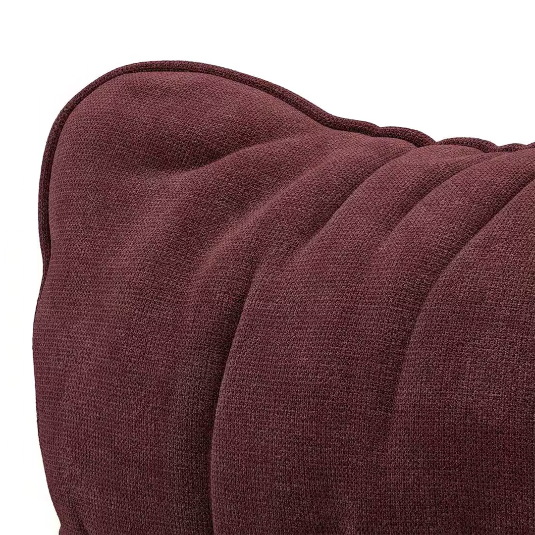 Marson Lounger Chair with Ottoman in Berry Red