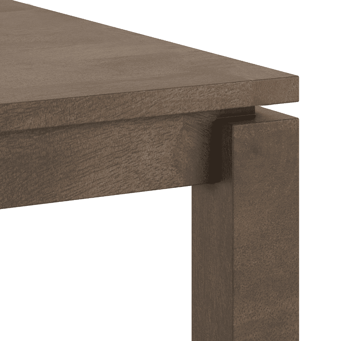 Atlas Solid Wood 4 Seater Dining Table In Danish Walnut Finish With Reed Dining Chairs