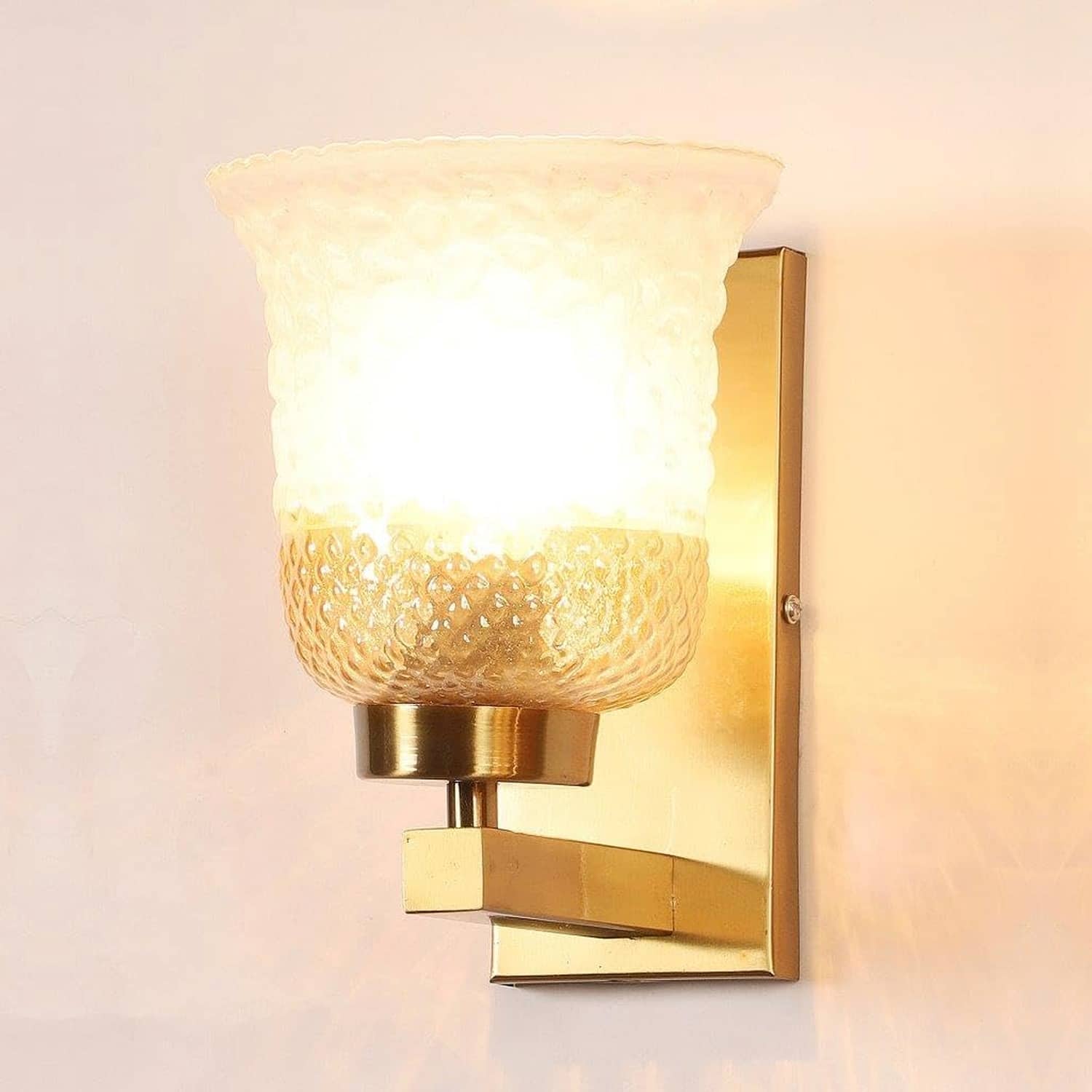 Antique Gold Iron Wall Light In Antique Gold Colour