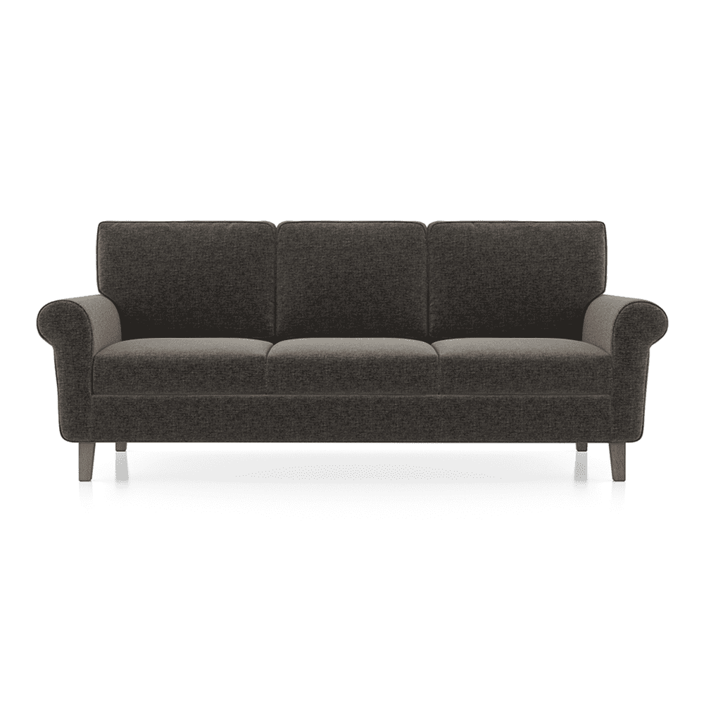 Oxford 3 Seater Fabric Sofa in Smoke Grey Colour