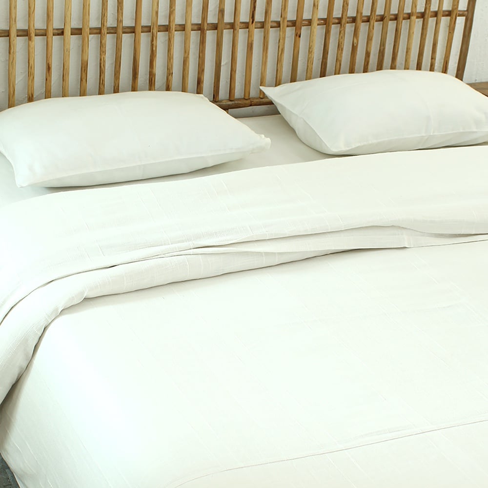 Herringbone 1 Double Duvet Cover with Beige colour