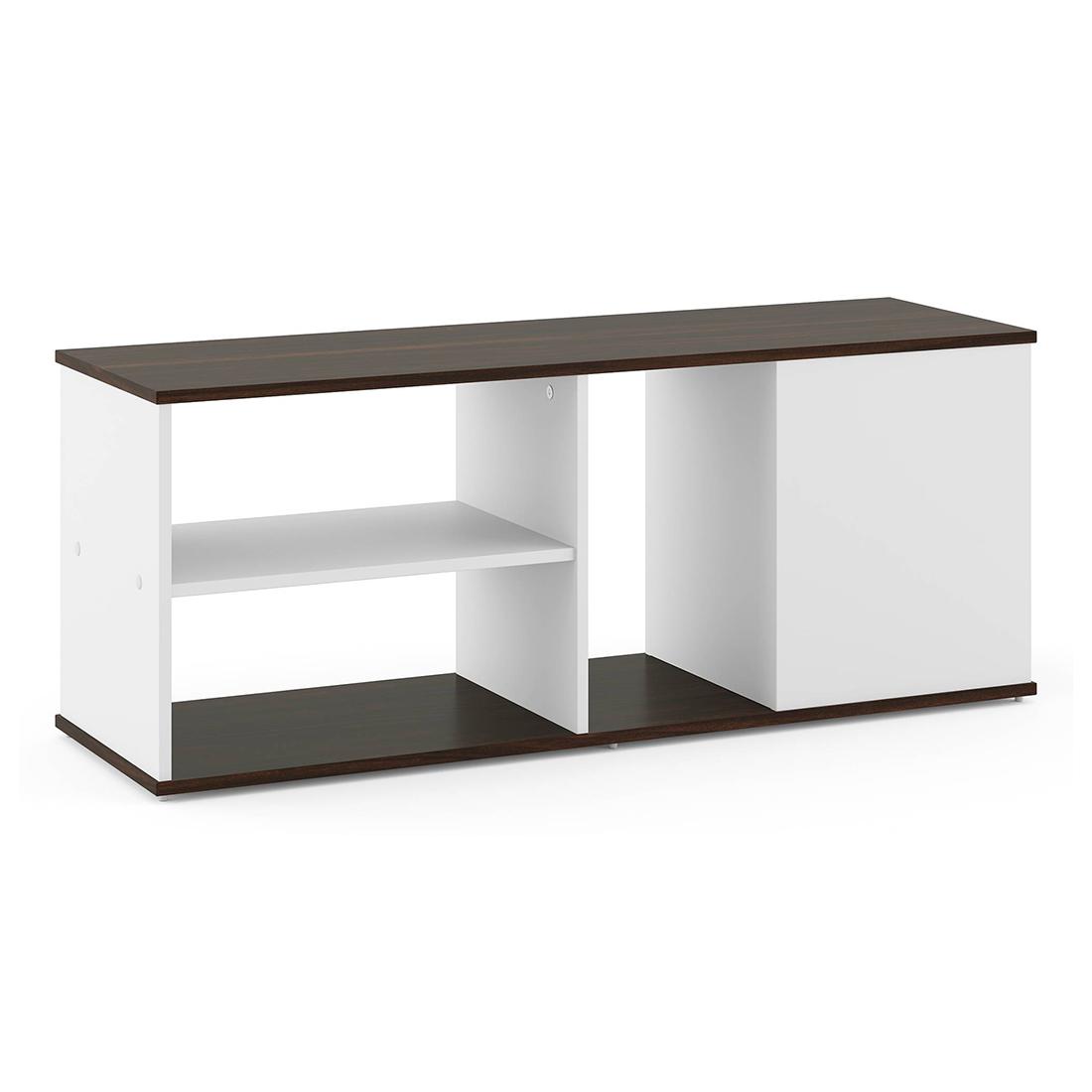 Riley Dual Tone TV Unit in White Finish