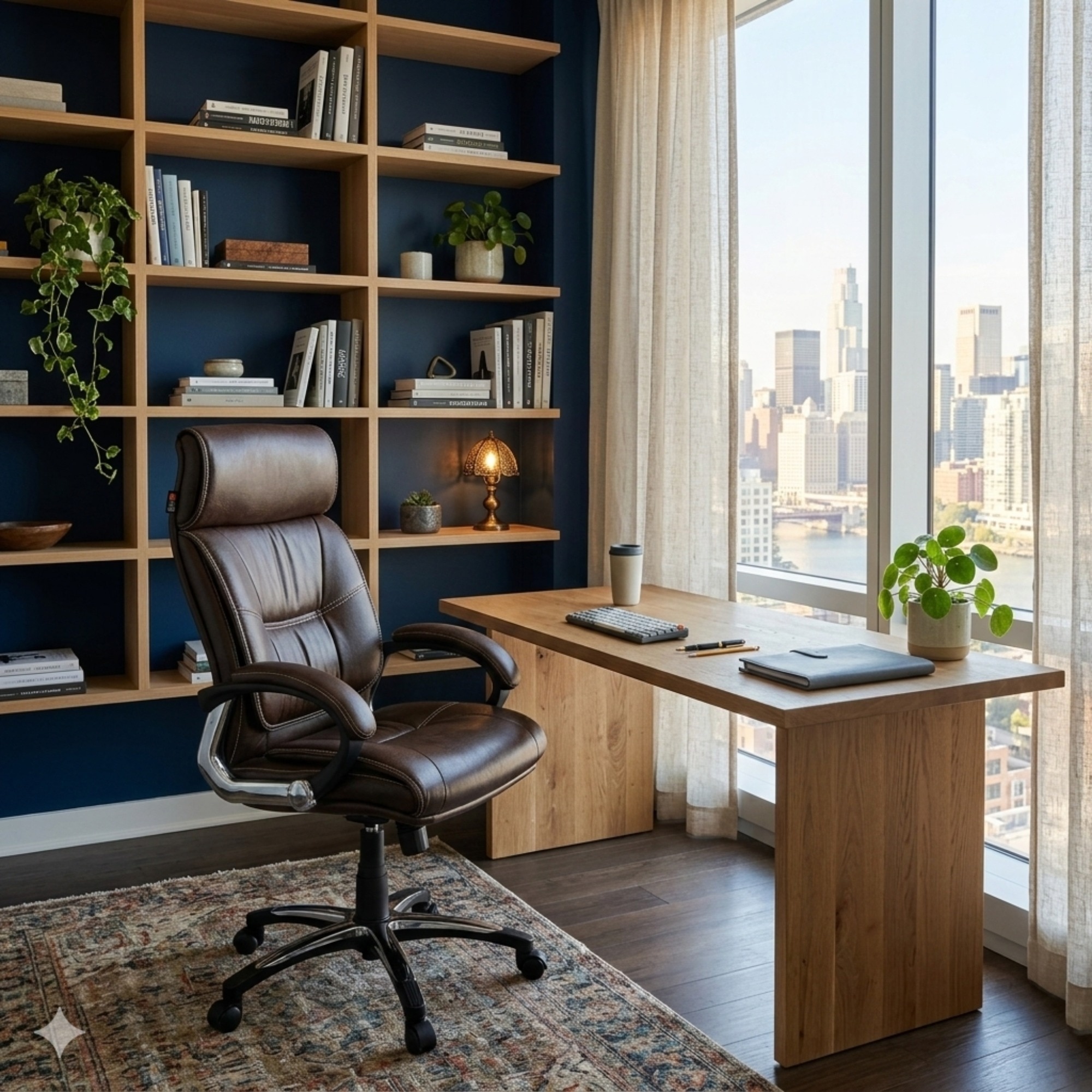 Adiko High Back Executive Chair In Brown - Adiko Systems