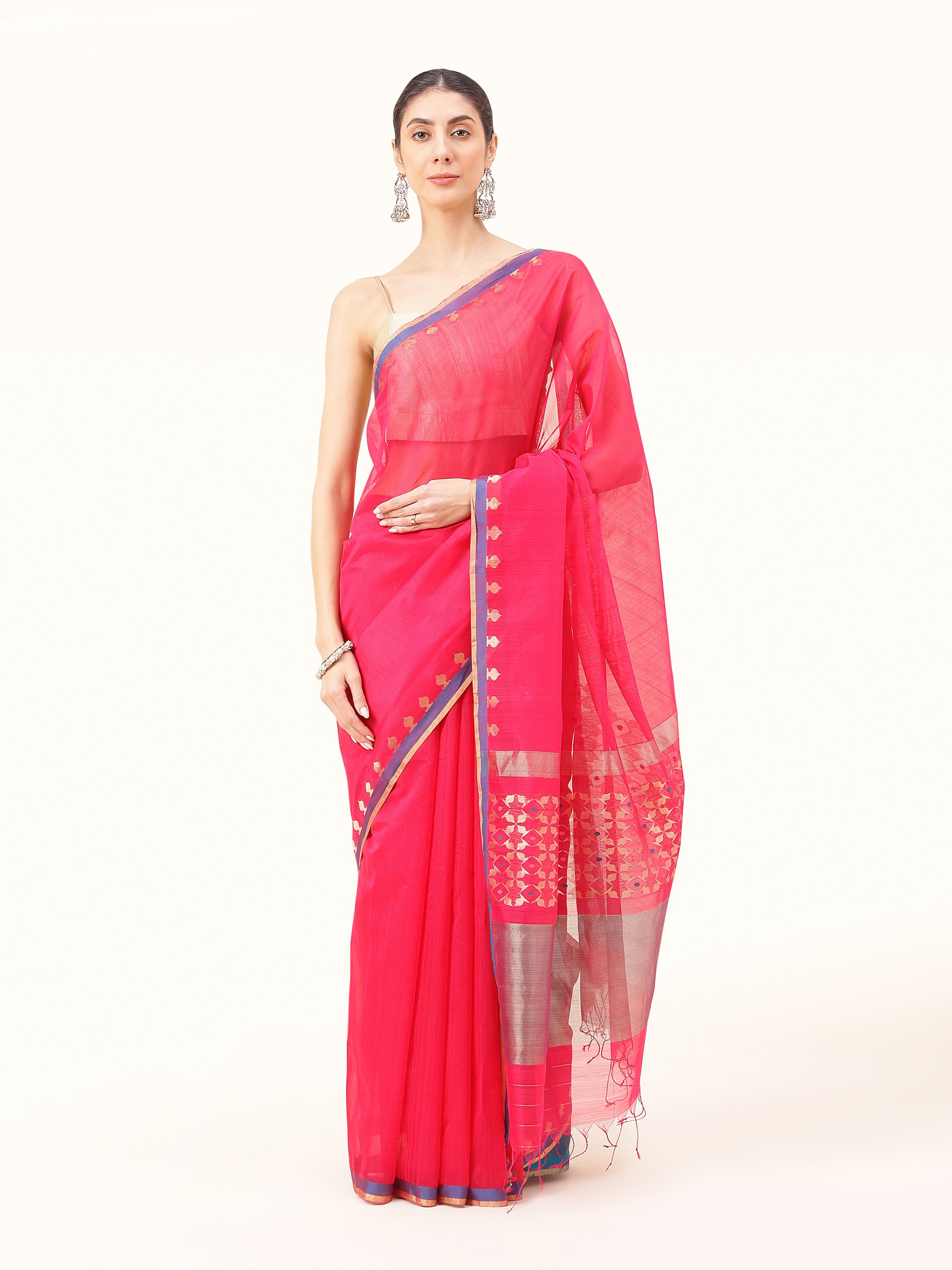 Diti Cotton Silk Chanderi Saree