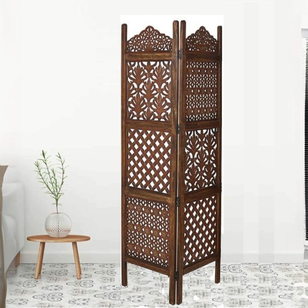 Hyacinth Solid Wood 4 Panel Room Divider
