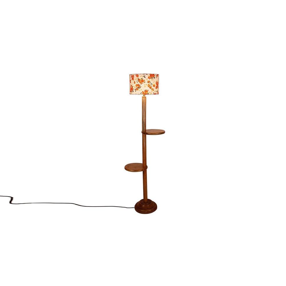 Jack Multicolour Cotton Shade Floor Lamp