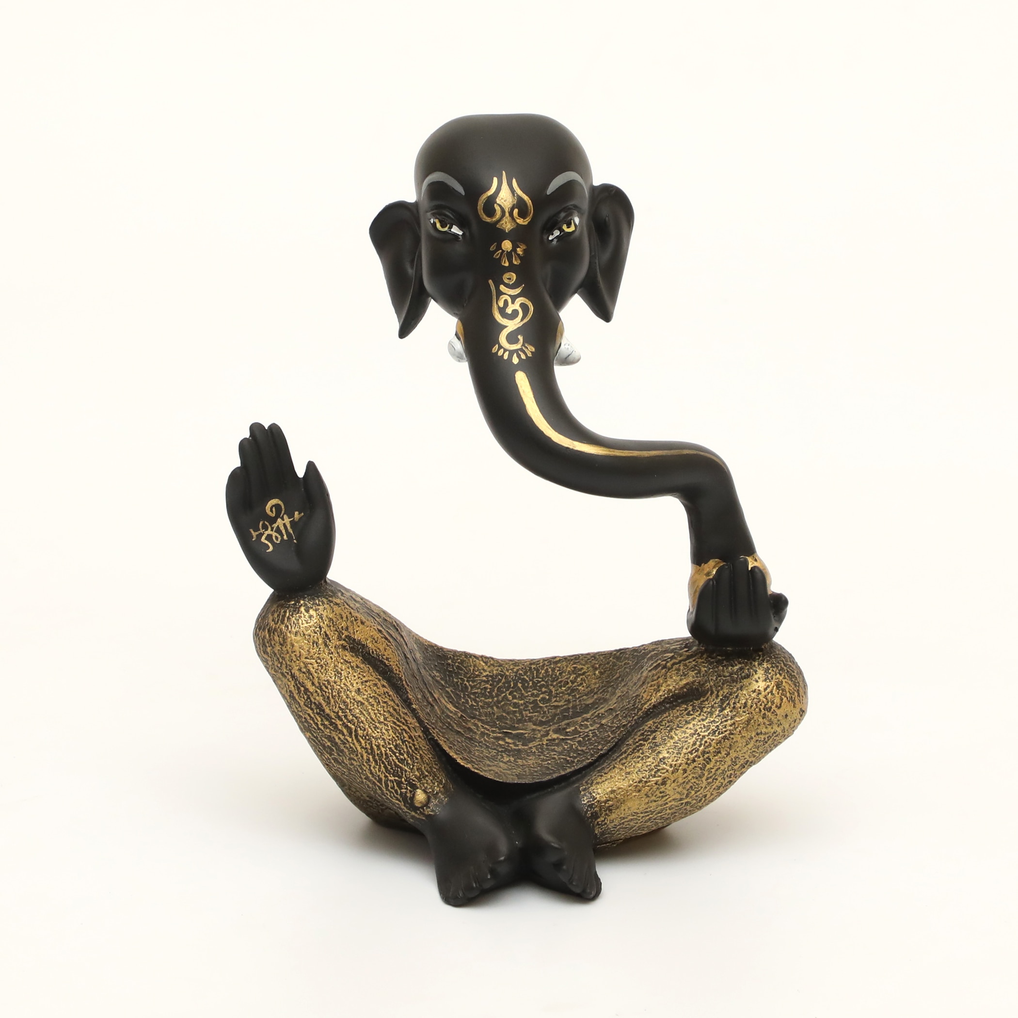 Pitambara Polyresin Figurine in Matte Black Colour - Vedas