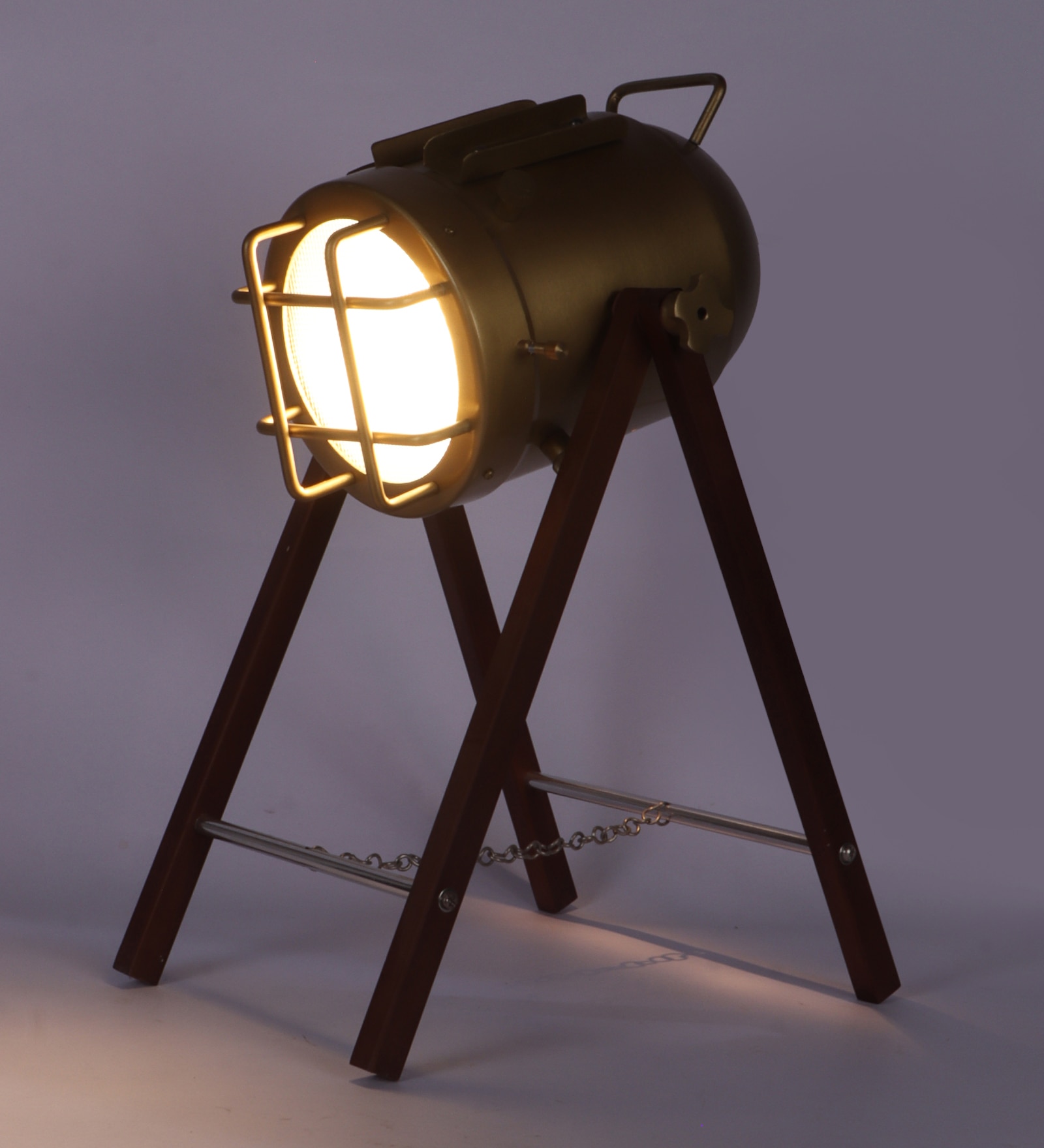 Mirabelle Study Lamp in Brass Antique Shade