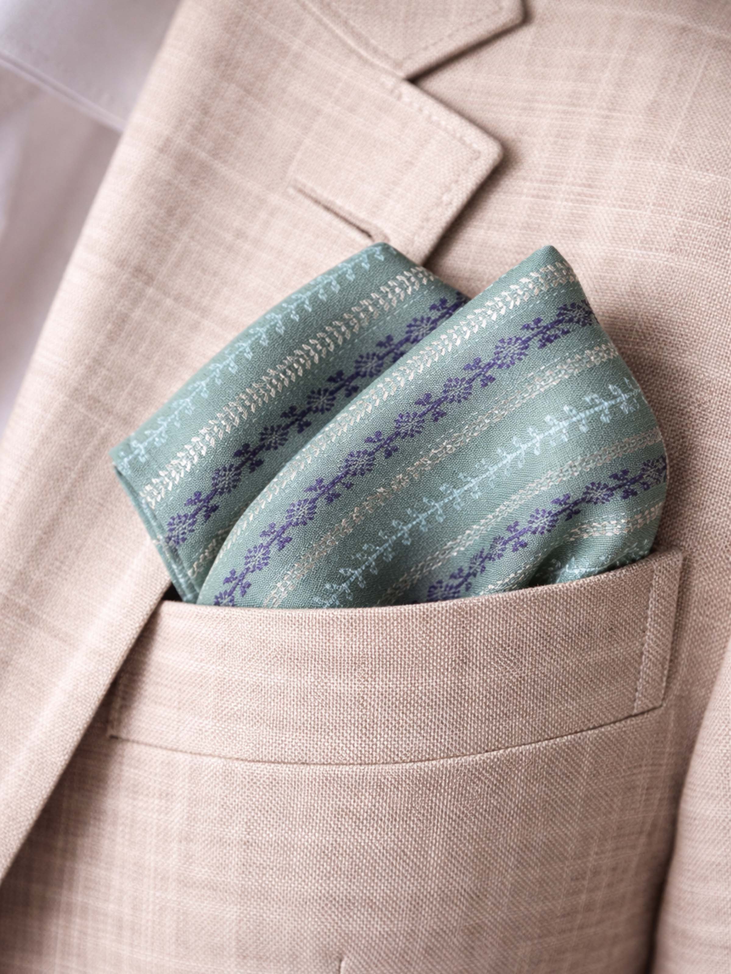 Assorted Silk Banarasi Brocade Pocket Squares Gift Set (3Pcs)
