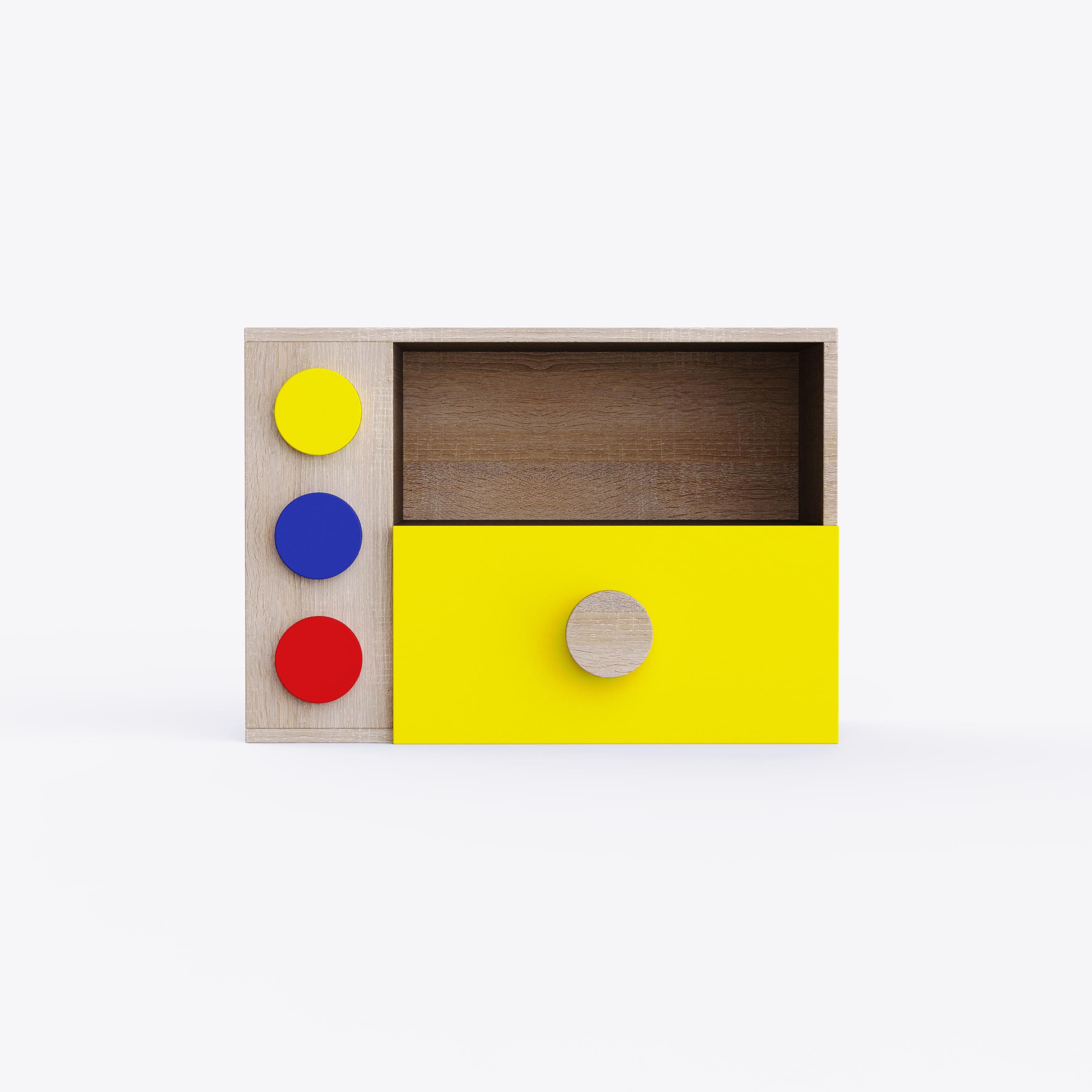 Building Blocks Storage Unit In Oak Colour