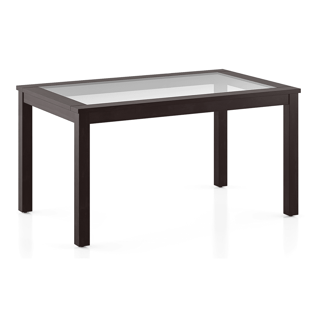 Floyd 6 Seater Dining Table Glass Top With Set Of 6 Zella Dining Chairs