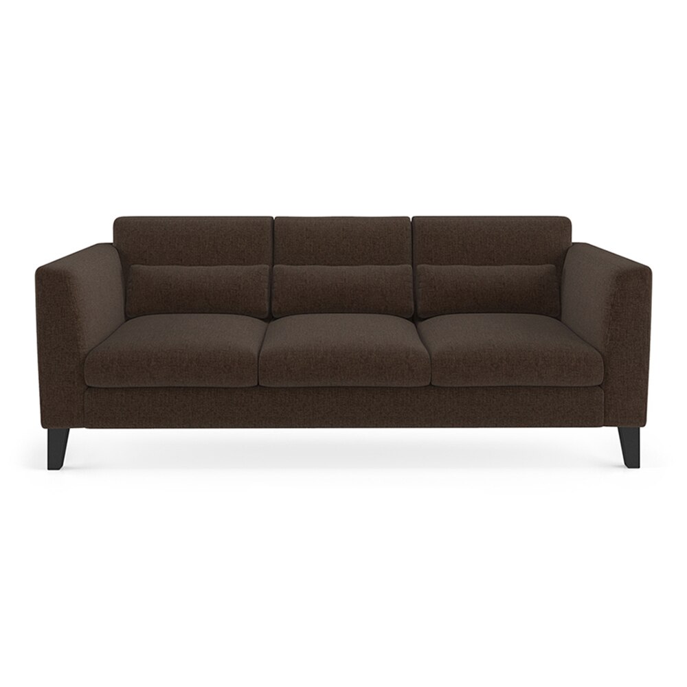 Lewis Sofa Set (Colour : Mocha, Cushion : Hard, Seater : 3+1+1)