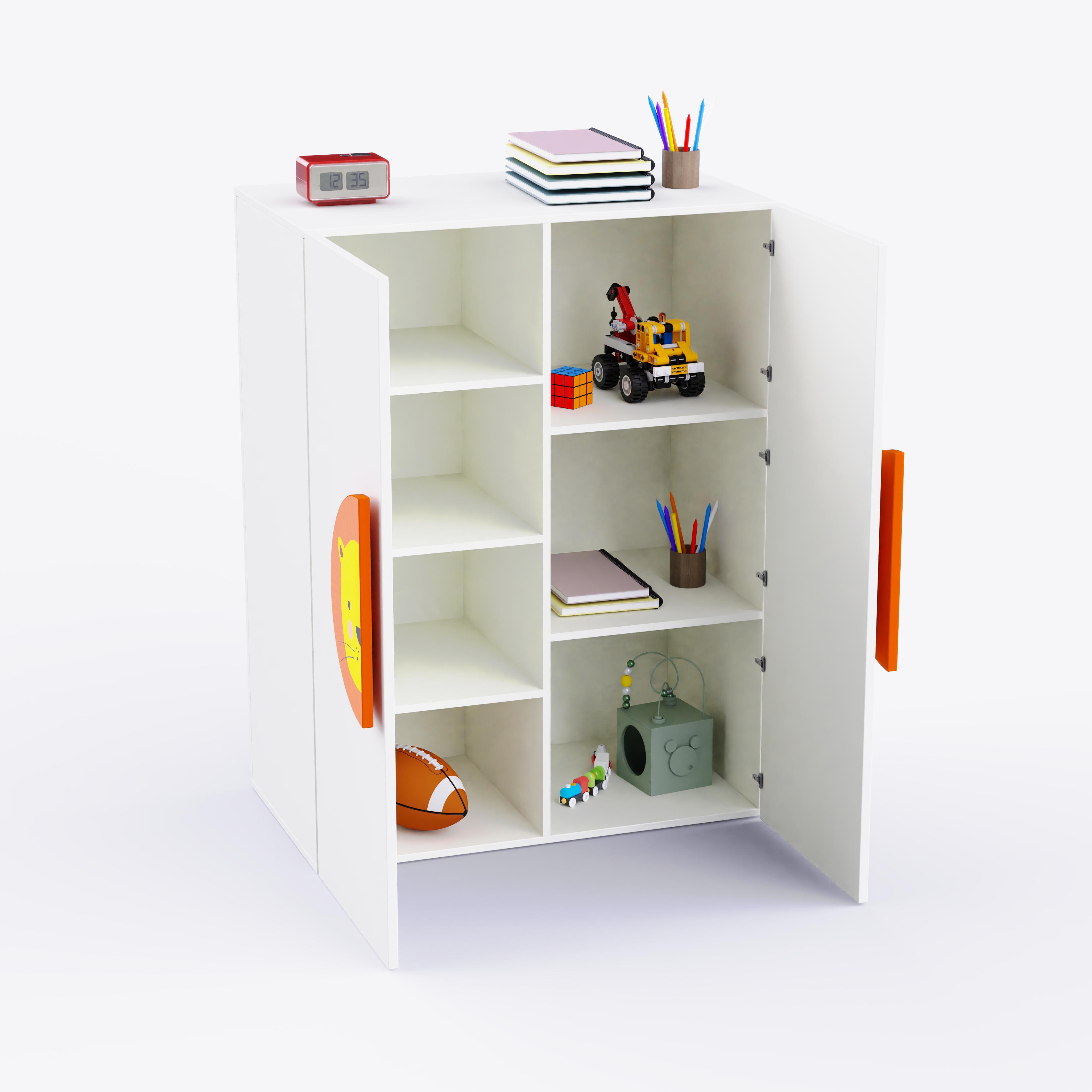 Lion'S Den Cabinet Storage In White Colour