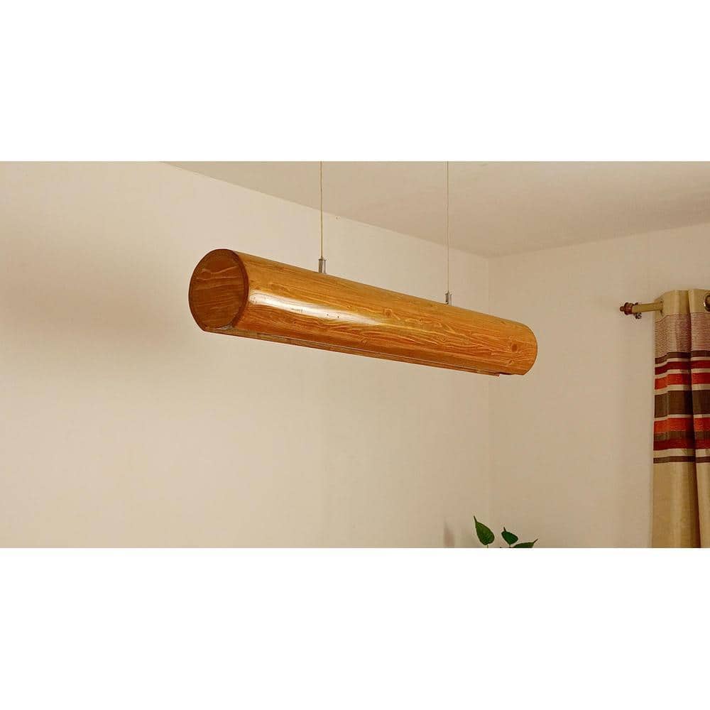 Cedar 36 Brown Wooden LED Hanging Lamp