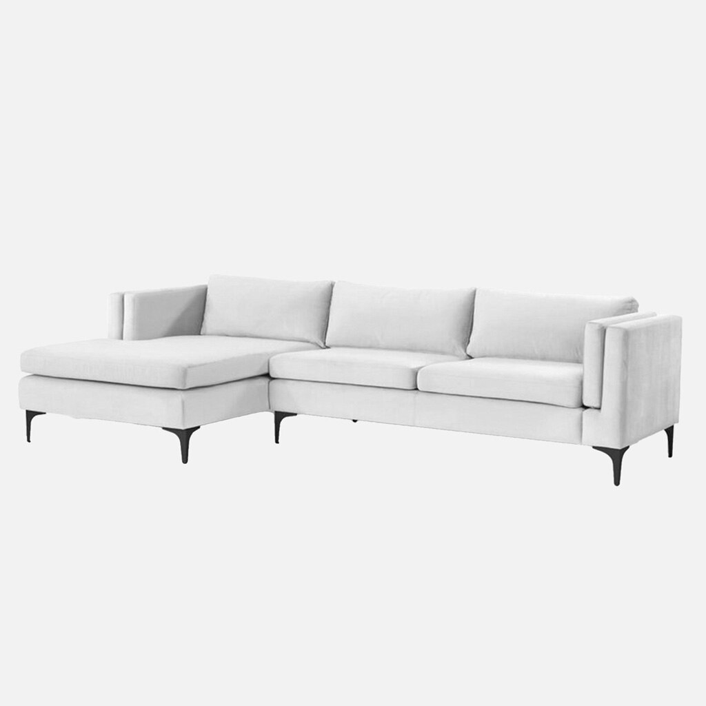 Brezza Sectional Fabric Sofa - Light Beige
