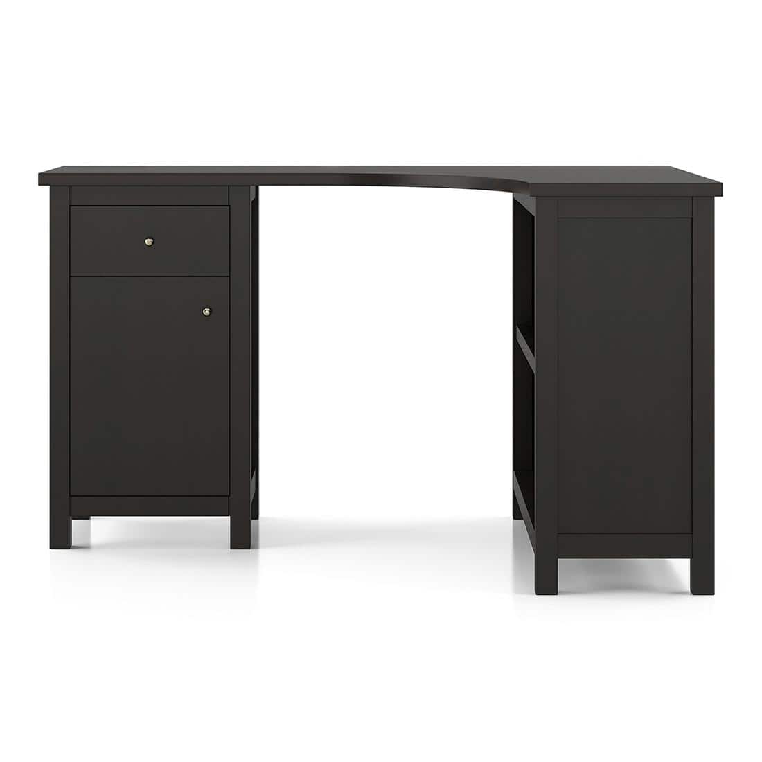 Dickens Corner Desk in American Walnut Finish