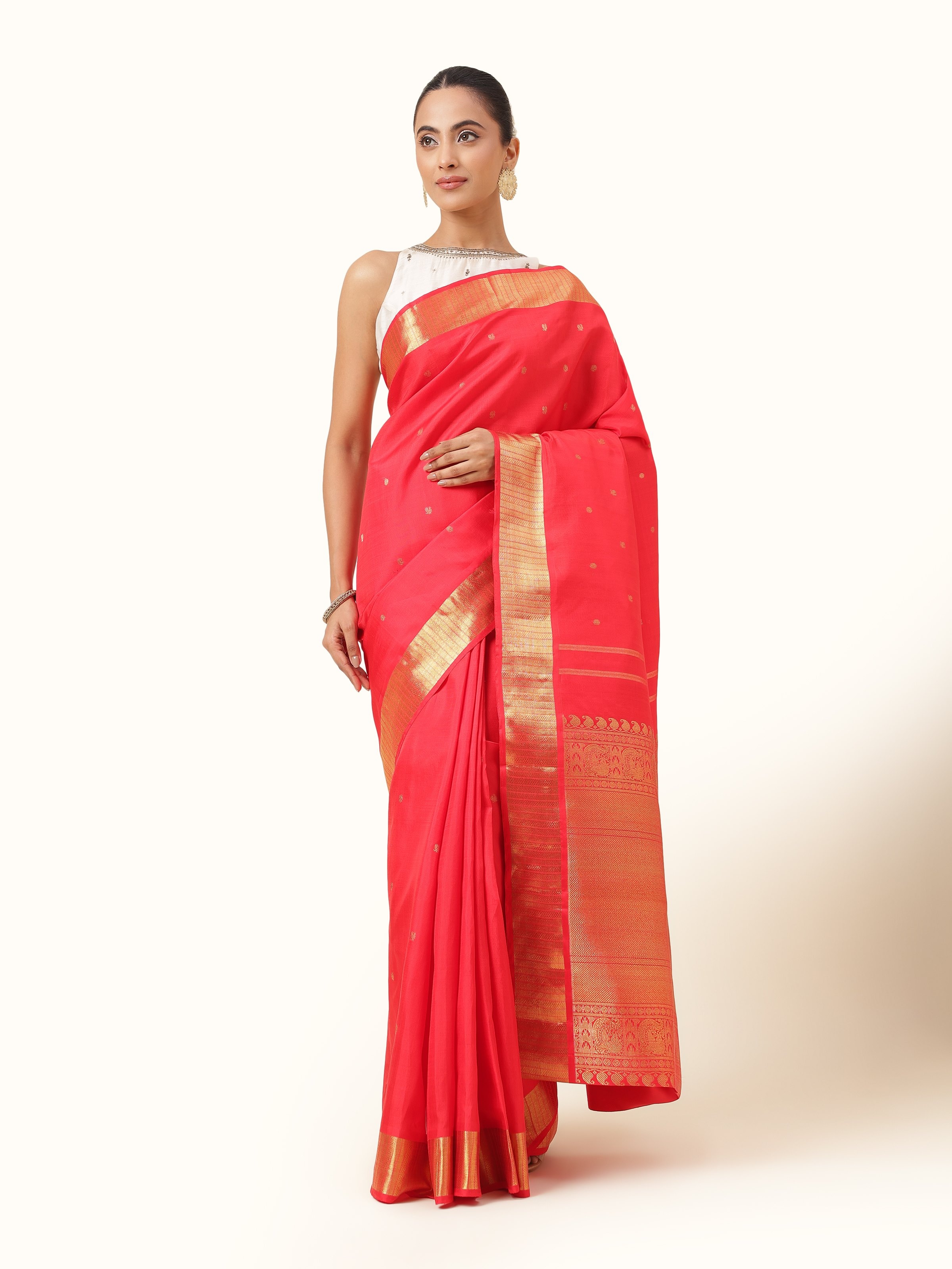 Red Silk Kancheepuram Saree