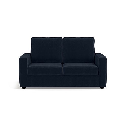 Apollo Sofa Set (Colour : Sea Port Blue Velvet, Cushion : Soft, Back Type : High Back, Seater : 2+1+1)