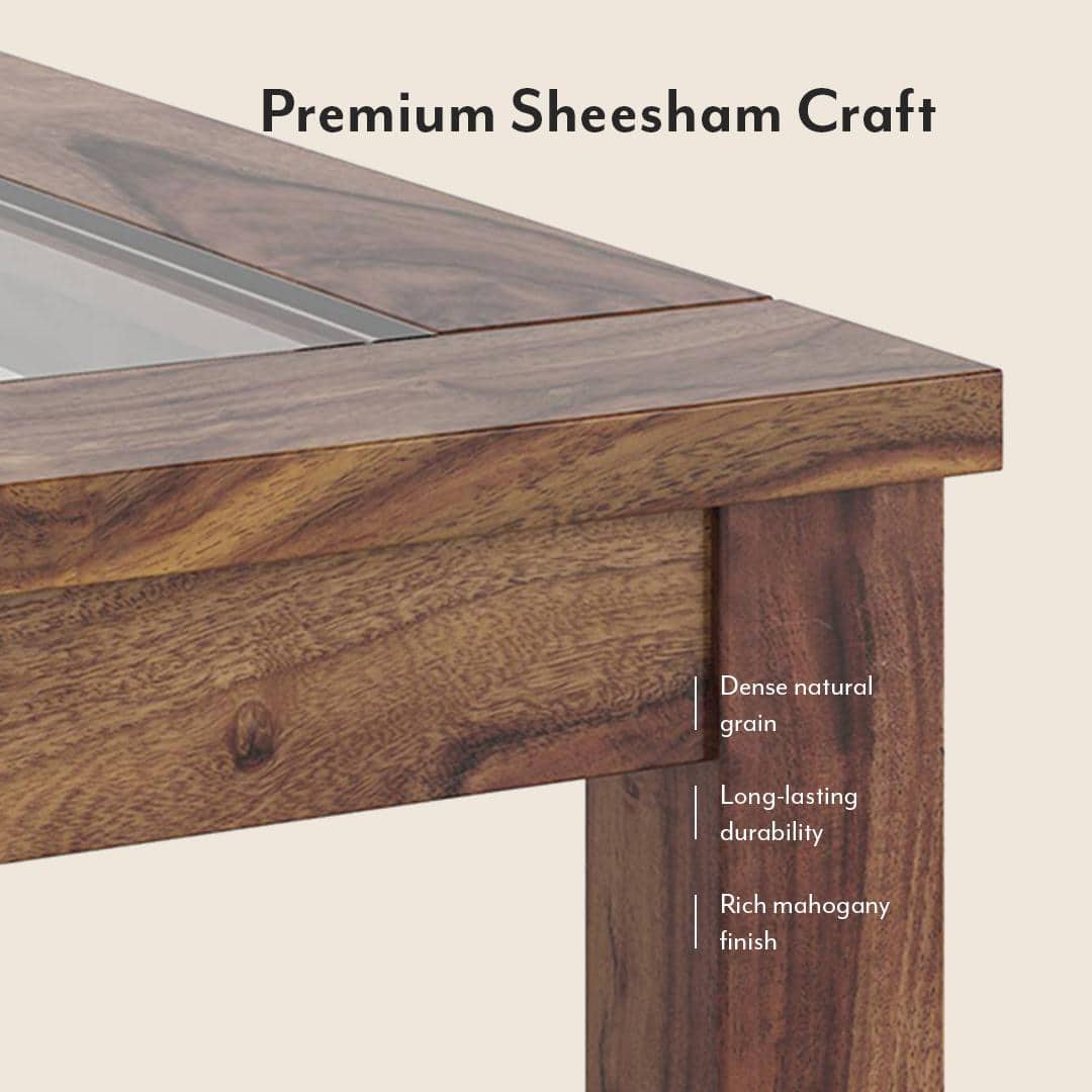 Floyd 6 Seater Dining Table Glass Top With Set Of 6 Oribi Dining Chairs