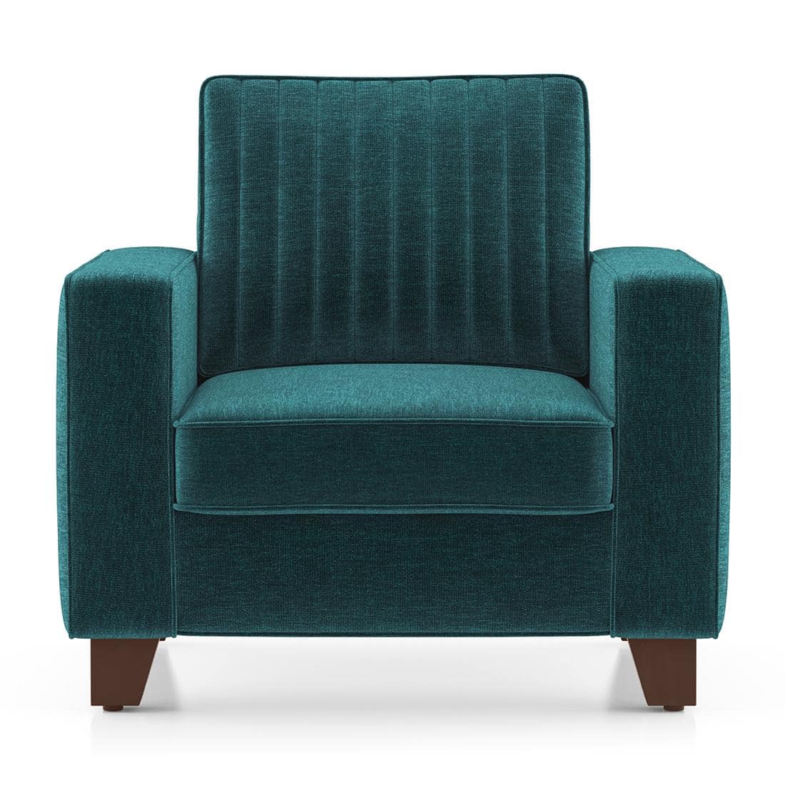 Apollo Neo 1 Seater Fabric Sofa in Malibu Colour (Back Height : Regular, Cushion Type : Hard)