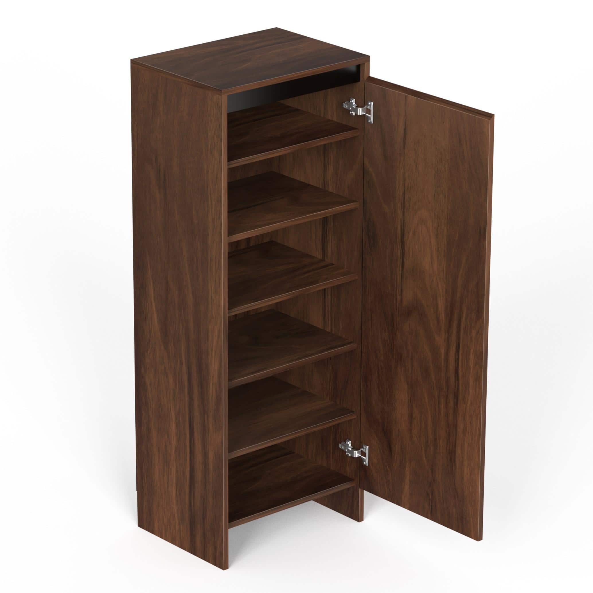 Mavis Engineered Wood Shoe Rack In Brown Maple Finish