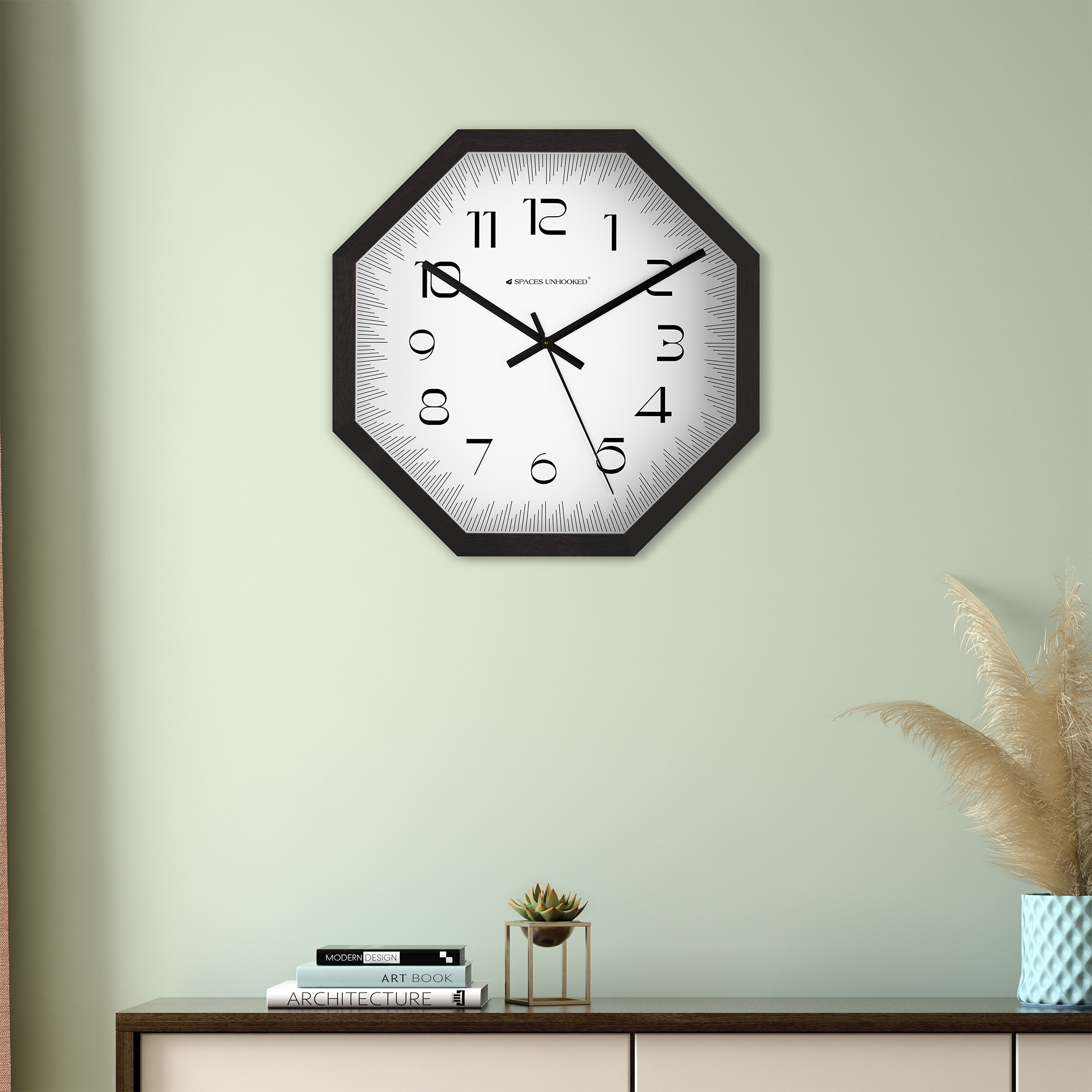 Geometry in Motion Wooden Wall Clock