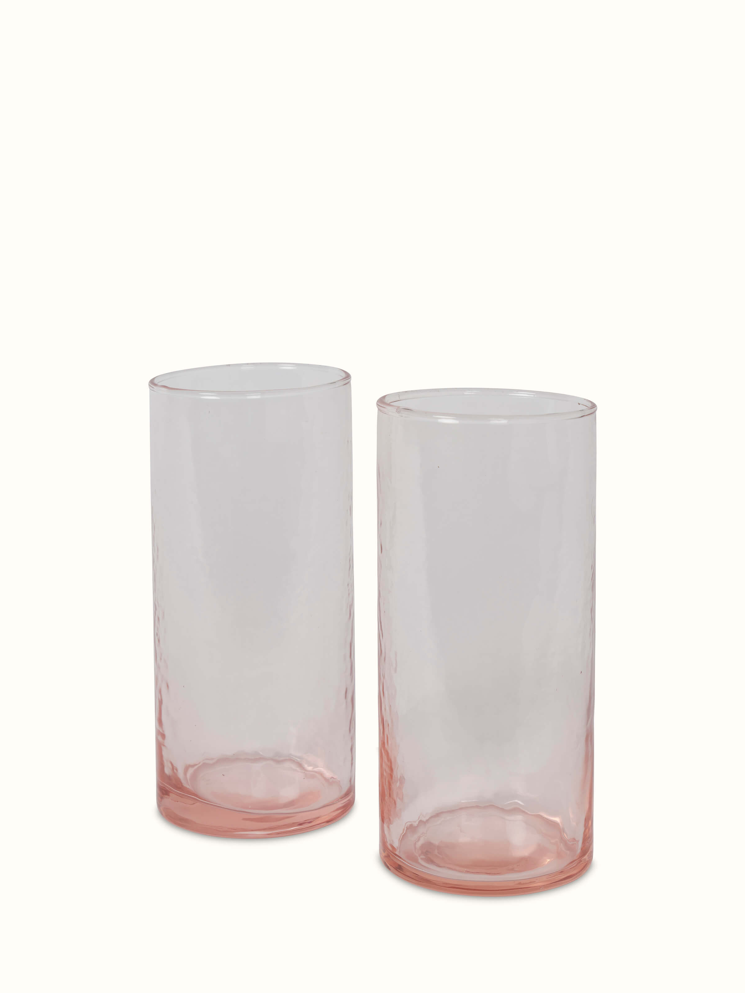 Side view of Firozabadi water glasses (4 pcs) emphasizing the height and refined shape