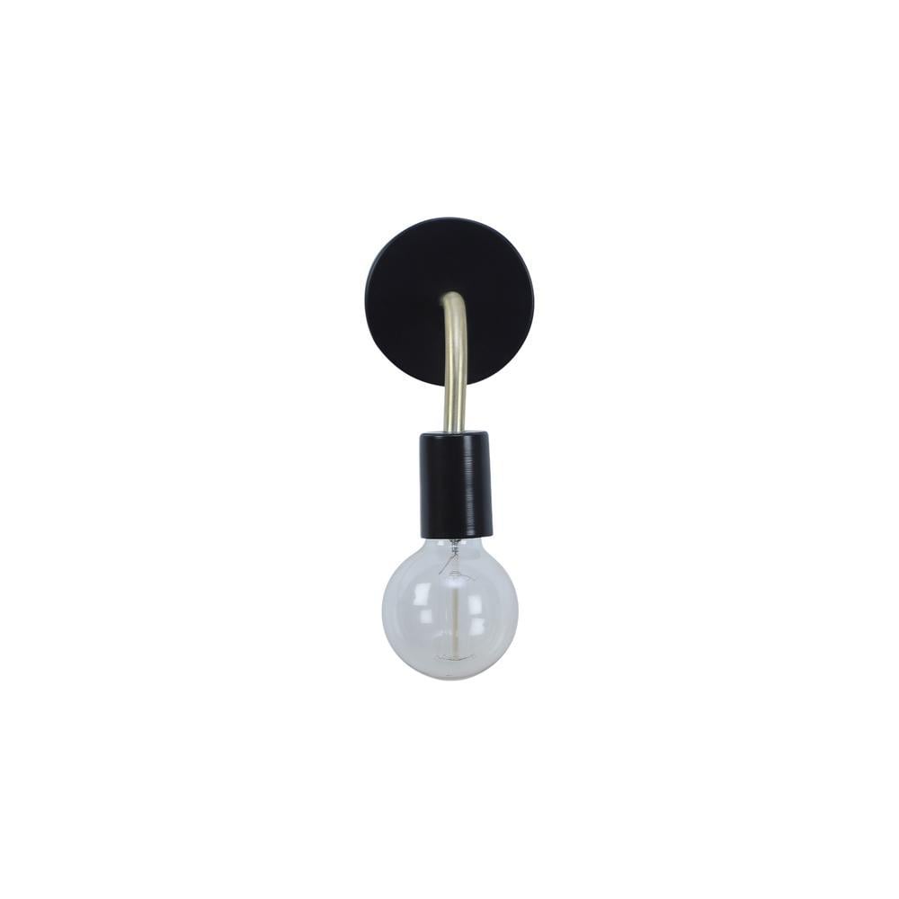 Brass Black Metal Wall Light